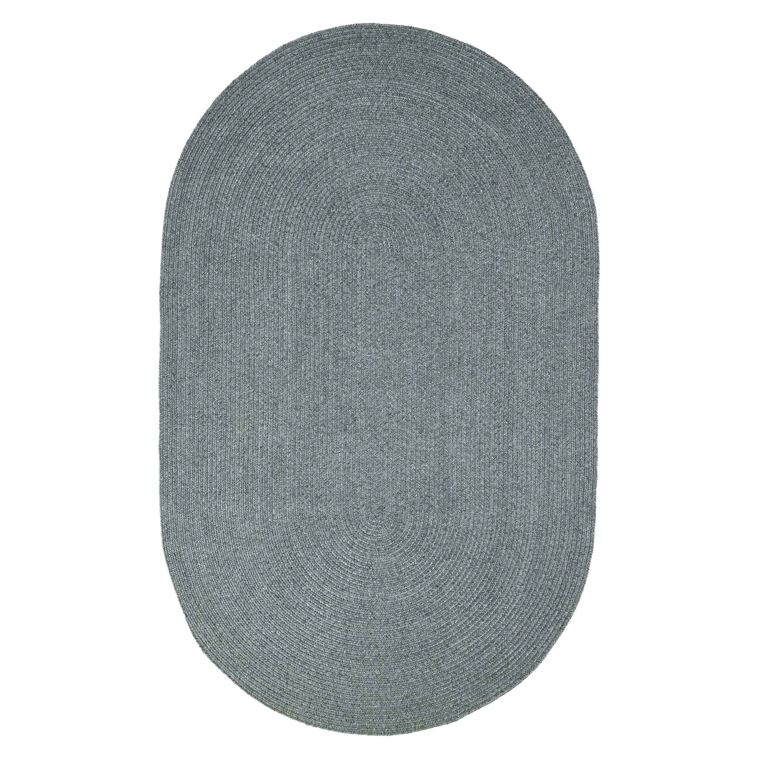 Classic Braided Area Rug - Non-Slip Indoor/Outdoor Oval Rug for Living Room, Bedroom, Patio & Deck - Soft & Durable Home Decor