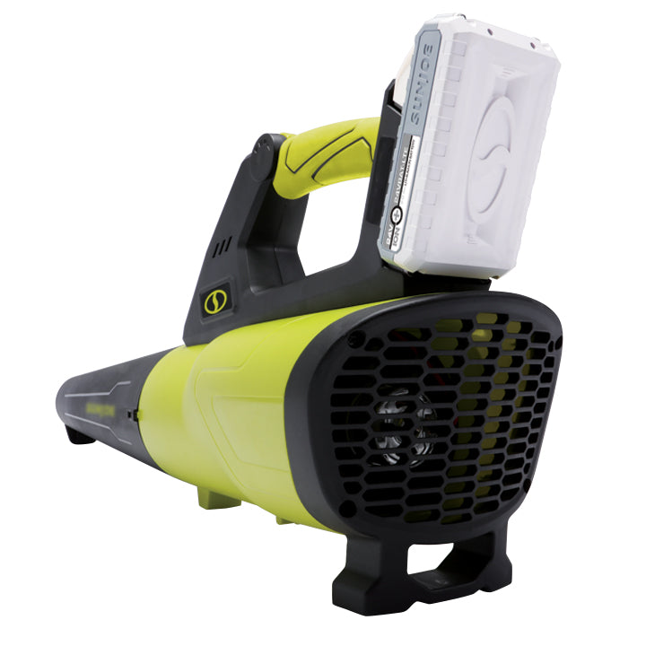 Sun Joe 24V JB LTE Cordless Leaf Blower - 350 CFM Battery Powered Blower with 2.0Ah Lithium-Ion Battery & Charger - Lightweight Yard Tool for Lawn, Garden, Patio & Driveway Cleaning