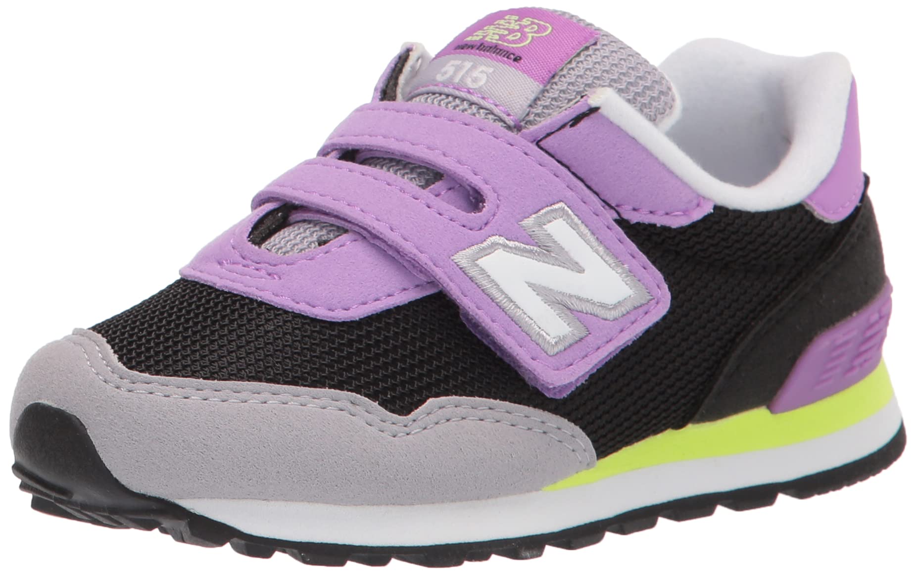 New Balance Kids 515 V1 Hook and Loop Sneakers - Lightweight Comfortable Athletic Shoes for Toddlers & Preschoolers - Perfect for School, Playground & Everyday Wear