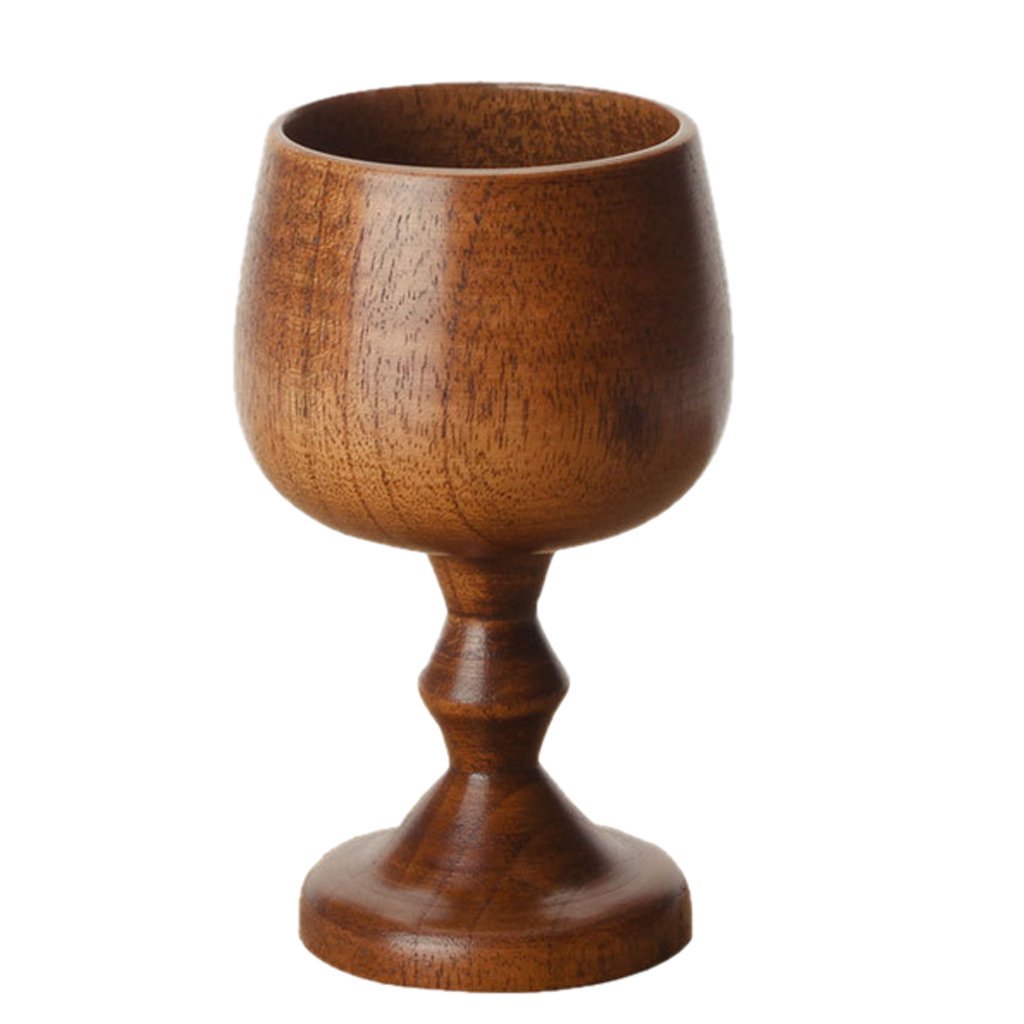 Handcrafted Wooden Cup - Natural Brown Drinking Cup for Coffee, Tea & Milk - Eco-Friendly Wooden Mug (7.5x13cm) - Perfect for Camping, Picnics & Rustic Home Decor