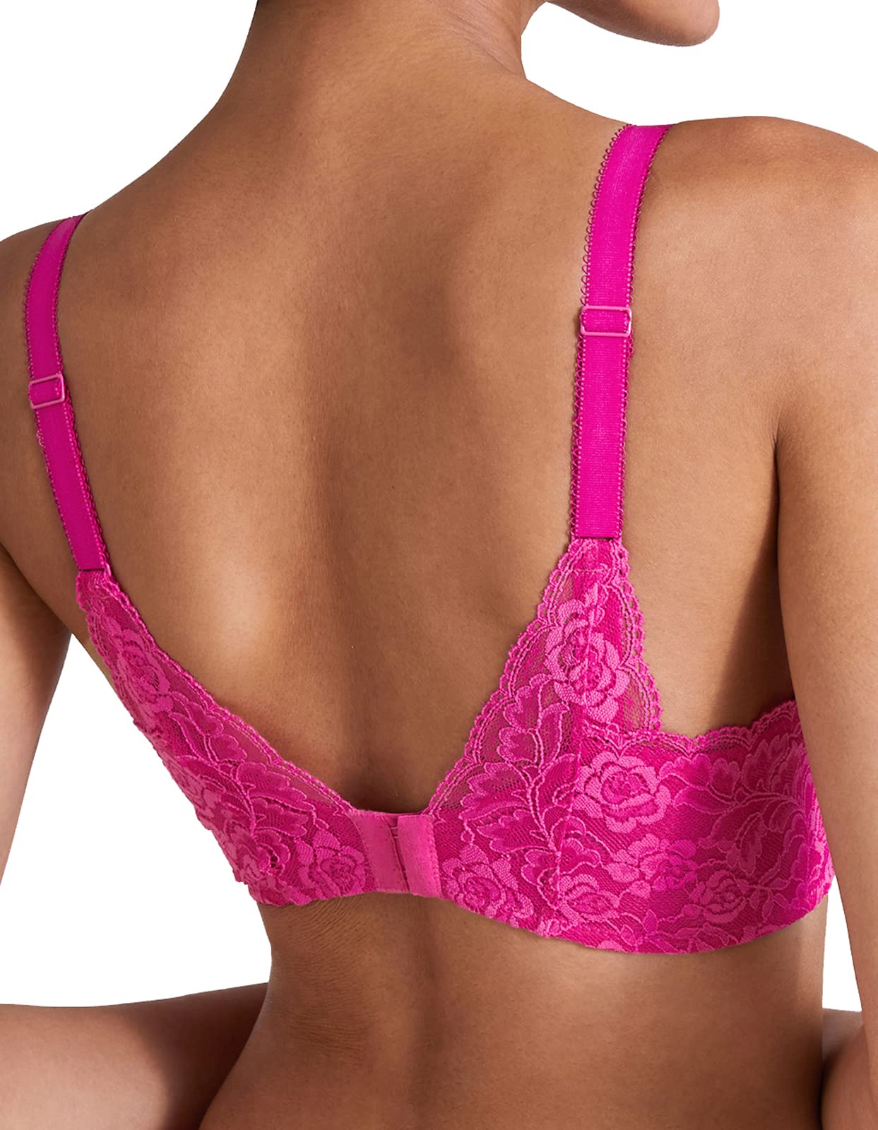 Aubade Women's Rosessence Comfort Plunging Triangle Bra - Sexy Lace Underwire Bra for Date Night & Special Occasions