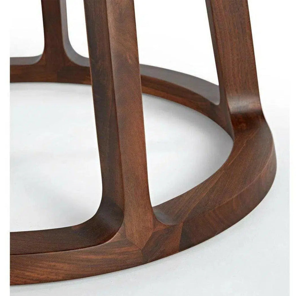 47 Inch Round Dining Table - Brown Mid Century Modern Style for Kitchen, Dining Room & Small Spaces | Perfect for Family Gatherings & Dinner Parties