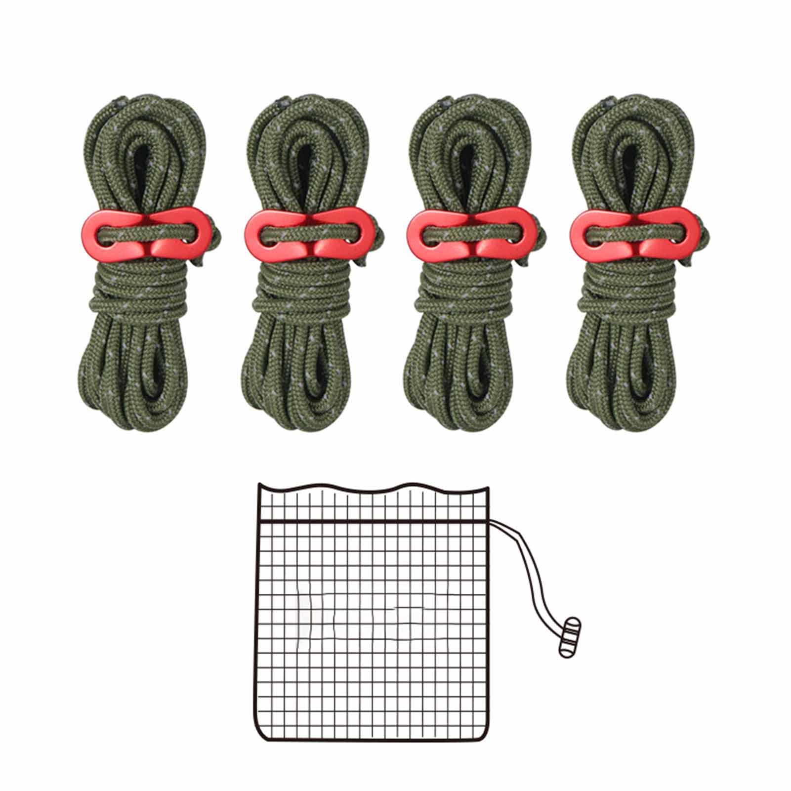 Premium Nylon Tent Rope for Outdoor Camping - Heavy Duty, High Density, Durable - Perfect for Backpacking, Hiking & Emergency Shelter Setup