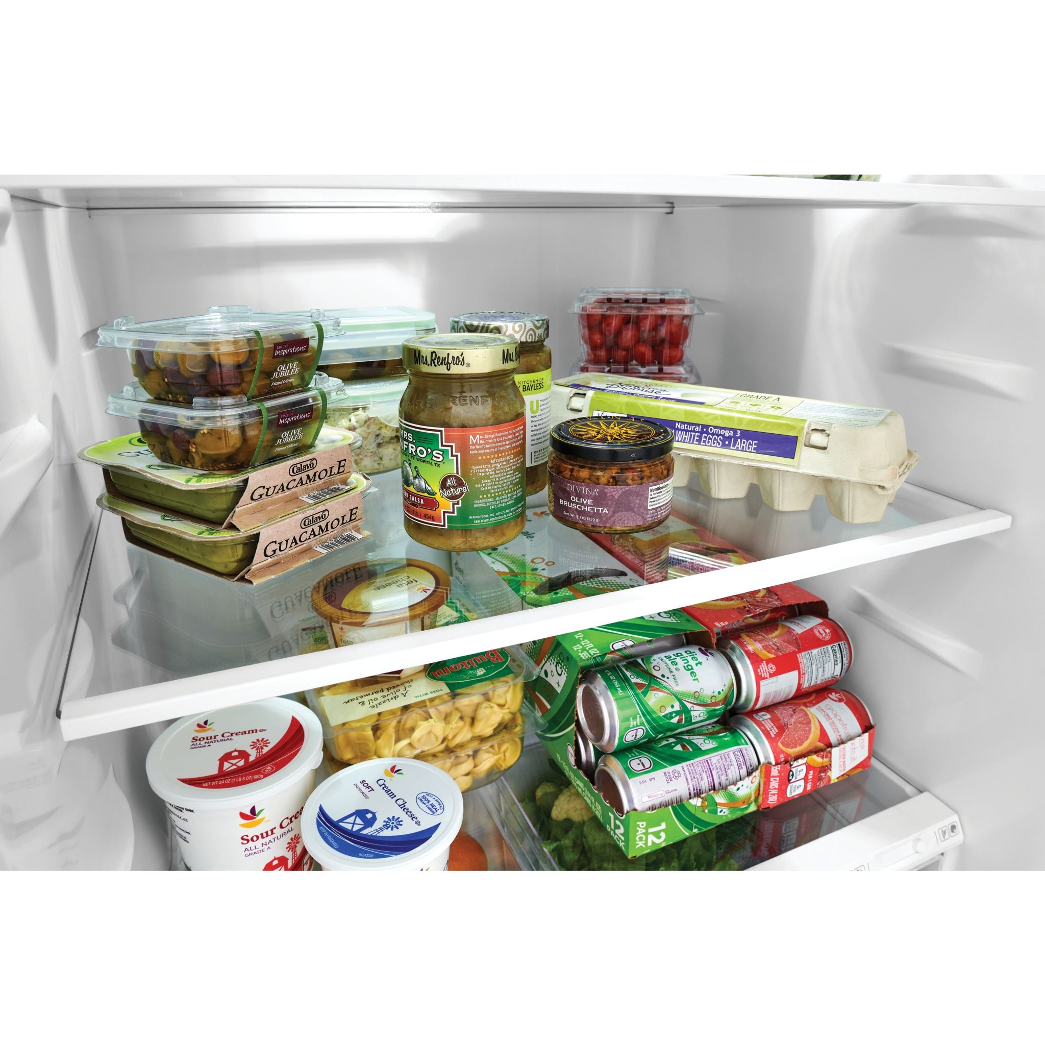 Frigidaire FFHT1822UV 18.2 Cu. Ft. Top Freezer Refrigerator in Brushed Steel - Energy Efficient, Spacious Storage for Kitchen, Office, or Dorm
