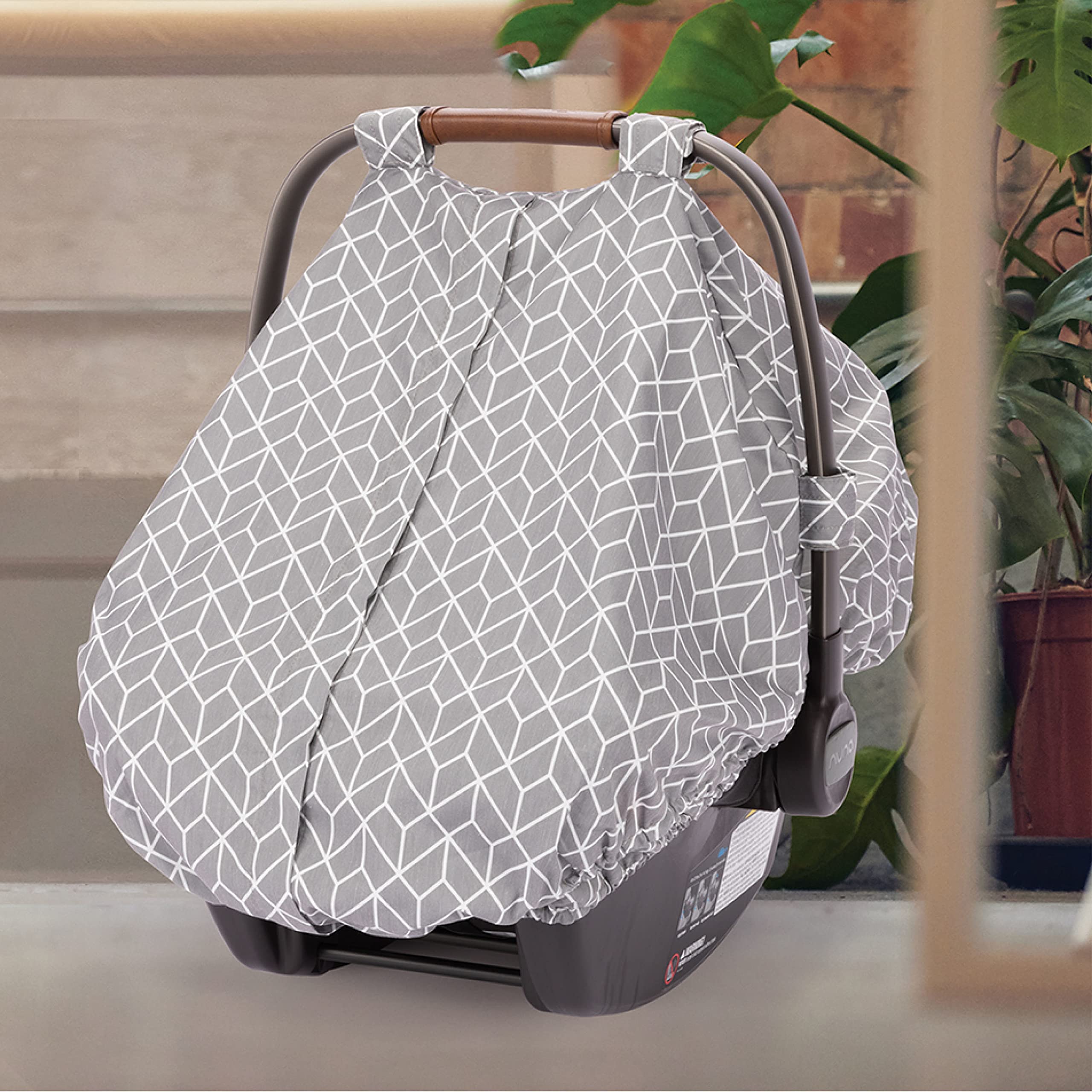 Diono Universal Infant Car Seat Cover - Adjustable, Breathable Baby Canopy with Insect Net for All Weather Protection (Blue) | Perfect for Strollers, Travel & Outdoor Adventures