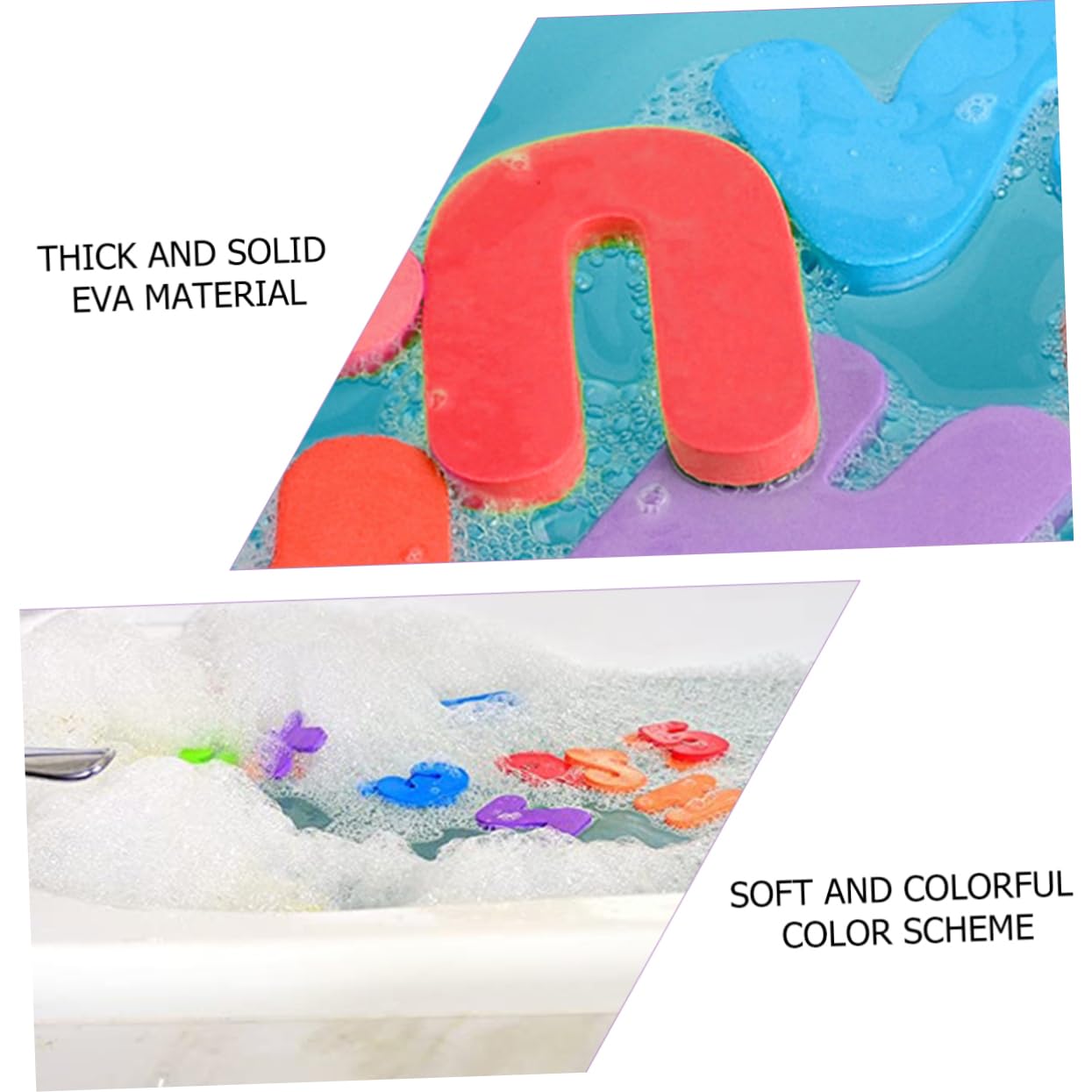 Totority 108 Pcs Alphabet Bath Toys for Kids - Non-Toxic Foam Letters & Numbers - Fun Learning Toys for Toddlers in Bathtub, Pool & Playtime