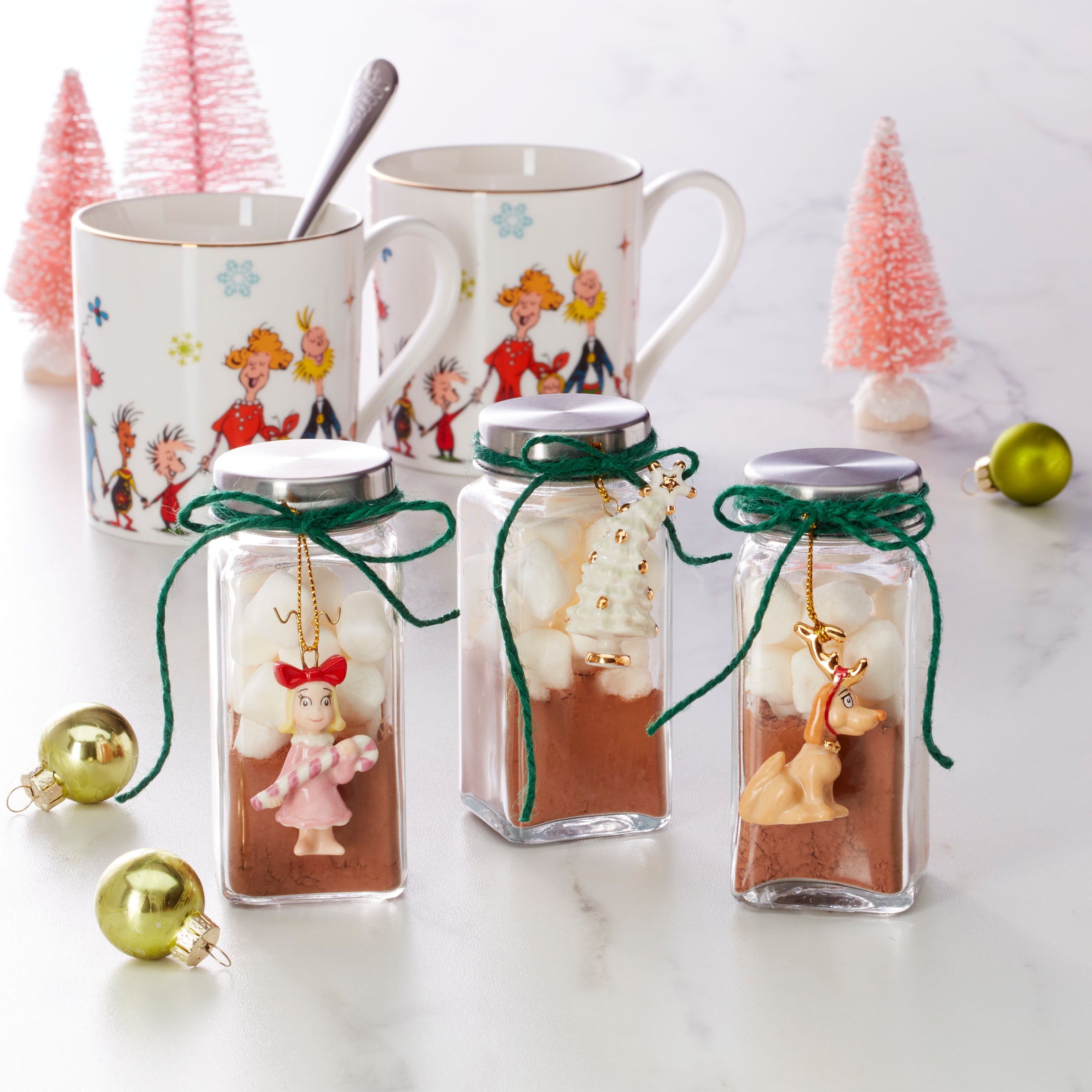The Grinch Stole Christmas 12-Piece Ornament Set - Whoville Holiday Decor for Tree, Wreath & Festive Home Decorating