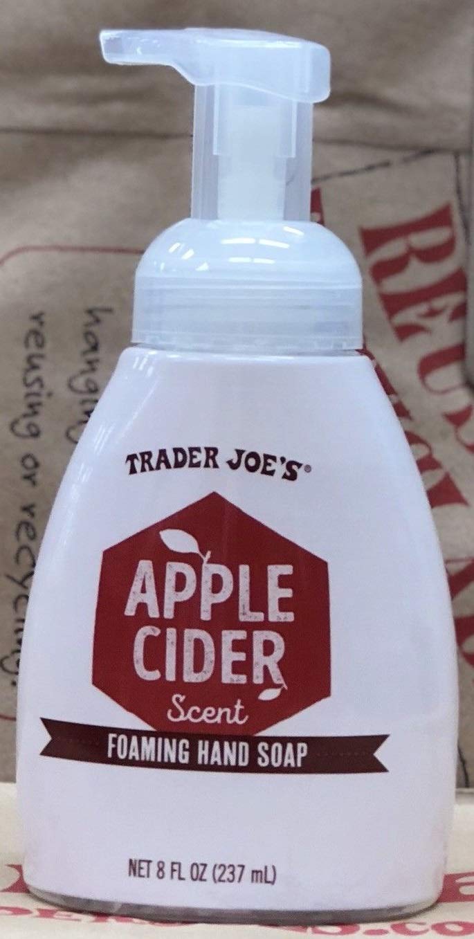Trader Joe's Apple Cider Scent Foaming Hand Soap - Limited Edition Seasonal Fall Hand Wash | Refreshing Autumn Fragrance | Perfect for Kitchen, Bathroom & Guest Washrooms