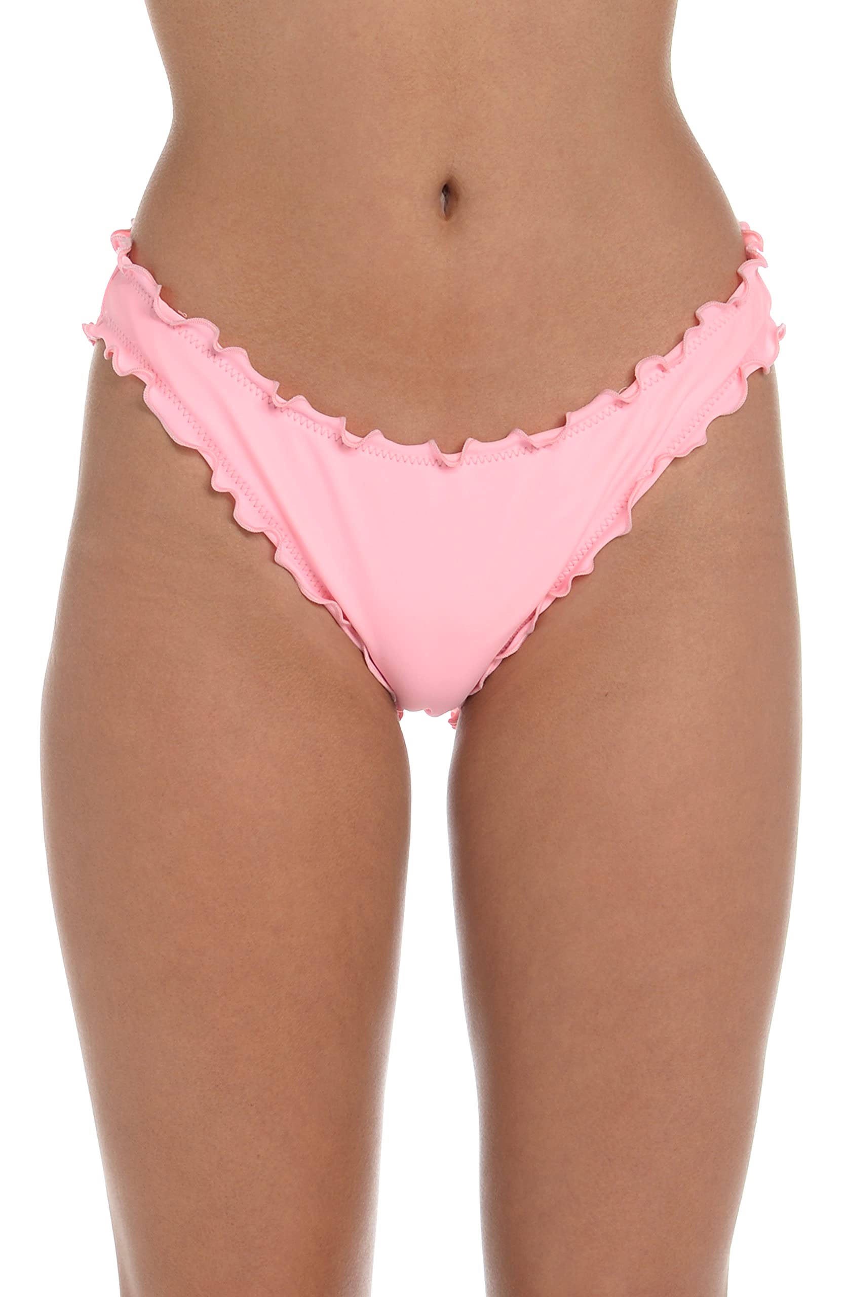 Hobie Women's Side Tie Tanga Bikini Bottom - High Waist Cheeky Swimwear for Beach & Pool - Perfect for Vacation, Sunbathing, and Water Sports