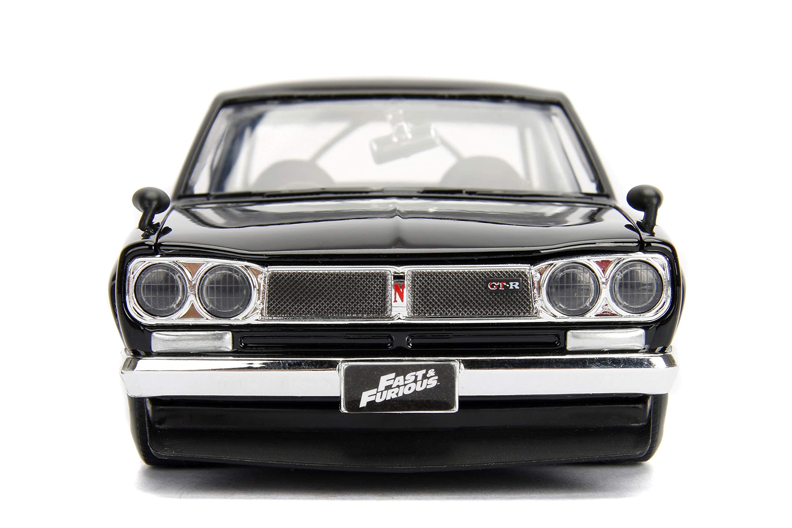 Jada Toys Fast & Furious 1:24 Scale Brian's Nissan Skyline 2000 GT-R Diecast Metal Car Model - Collectible Toy for Kids & Adults (JA99686, Black) - Perfect for Display, Gifts, and Movie Fans