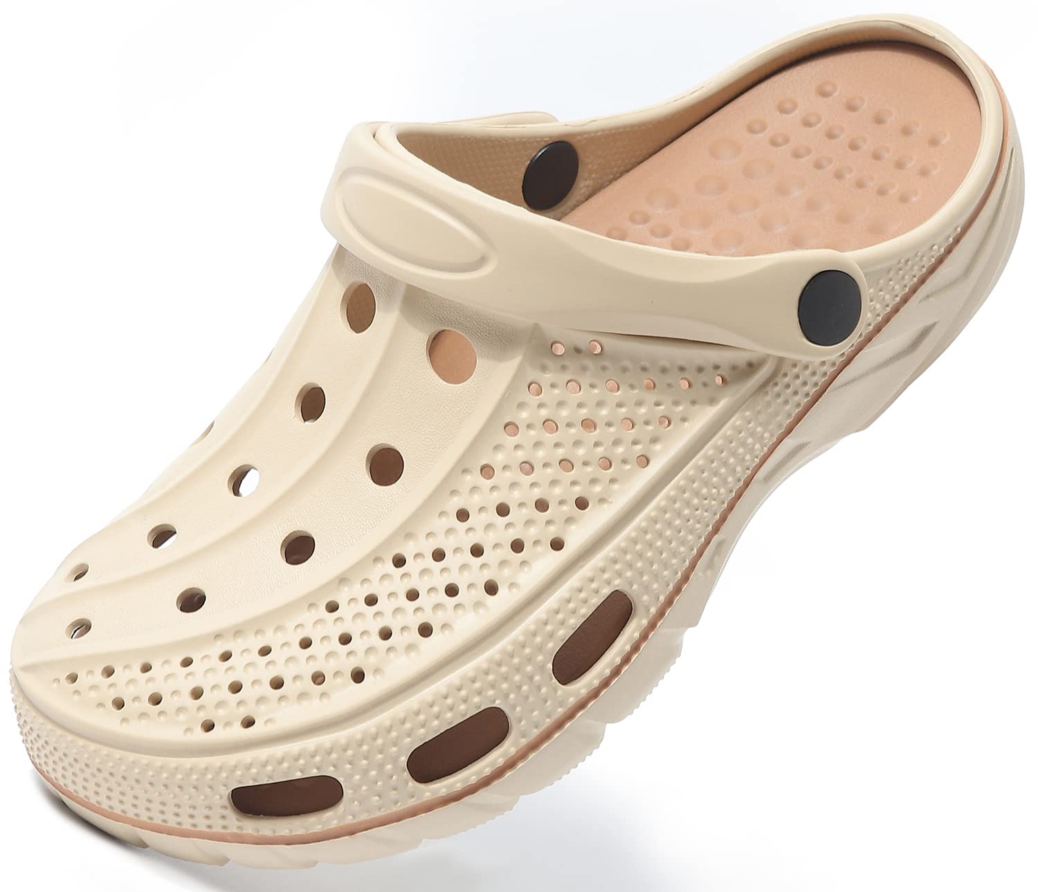 ChayChax Arch Support Clogs for Men & Women - Slip-On Garden Shoes with Removable Cushion Footbed - Comfortable Outdoor Beach Slippers for Walking, Gardening, and Relaxation