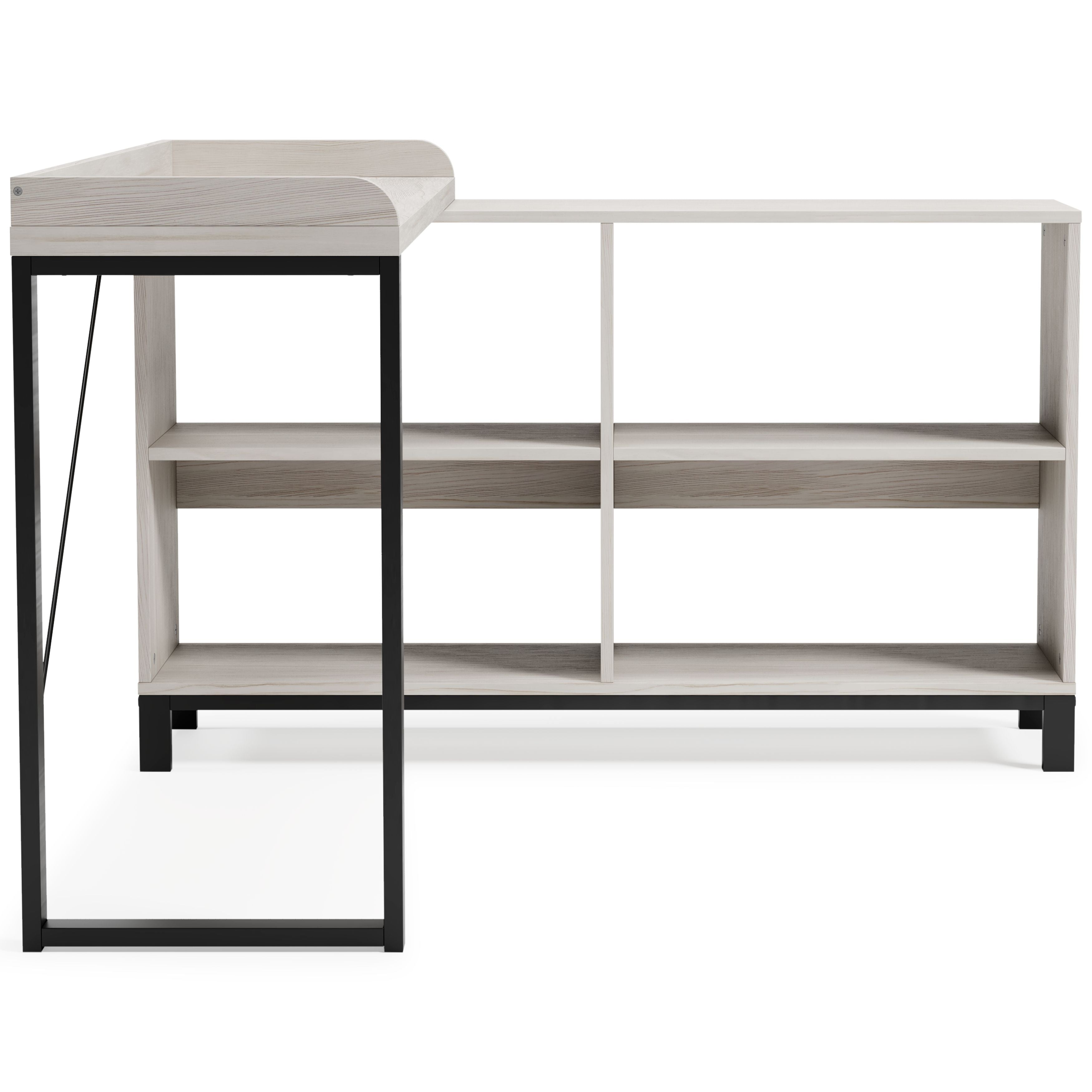 Bayflynn White & Black L-Shaped Desk for Home Office - Modern Computer Desk with Ample Workspace, Ergonomic Design for Productivity | Perfect for Small Spaces, Gaming & Study Rooms