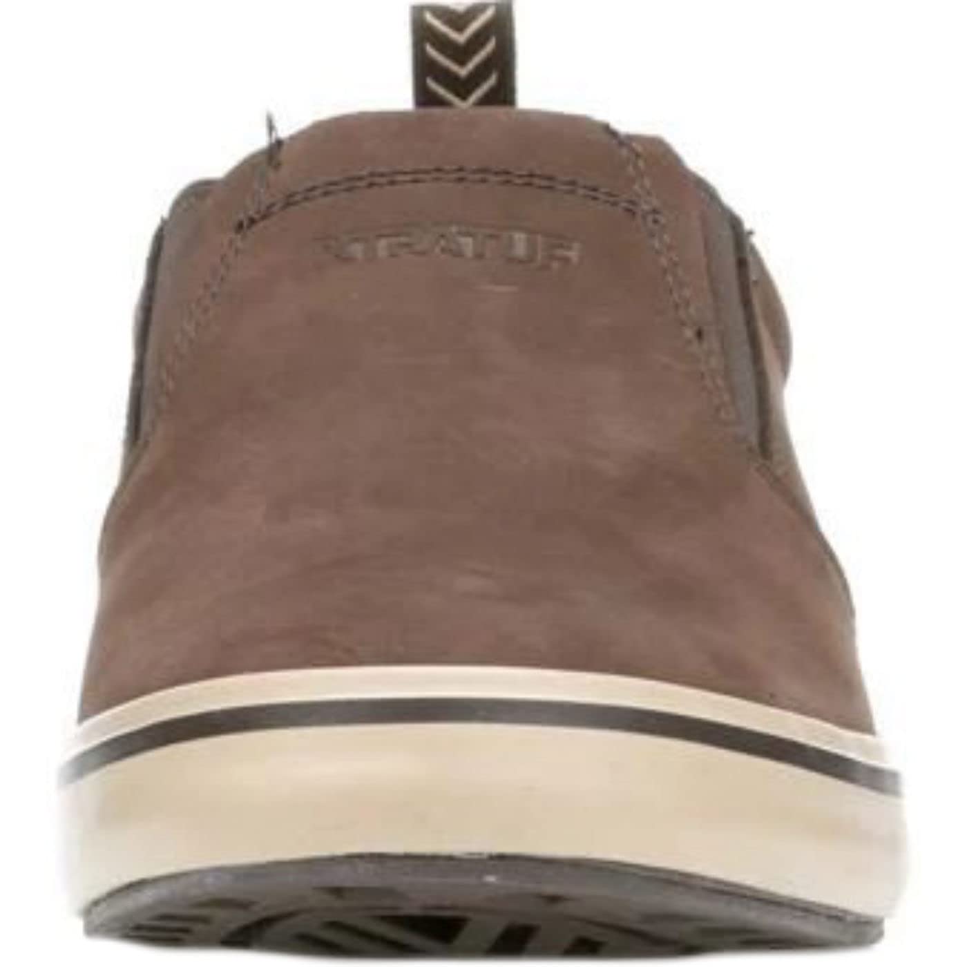 XTRATUF Sharkbyte Men’s Nubuck Leather Deck Shoes - Non-Slip Boat Shoes for Fishing & Sailing - Chocolate Brown (22501) - Size 10 - Durable Waterproof Deck Footwear for Men