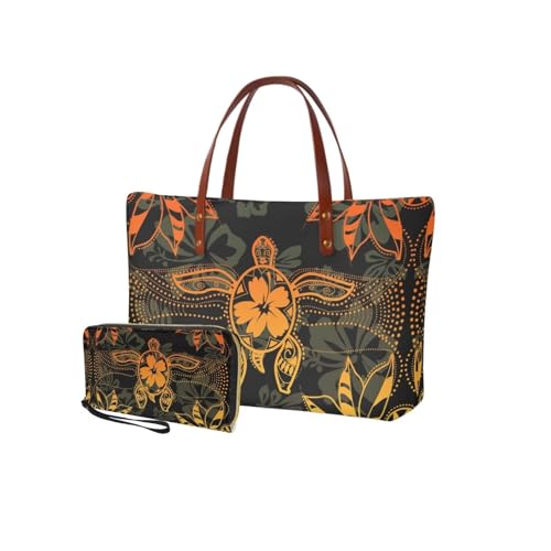 Orange-boho Sea Turtle