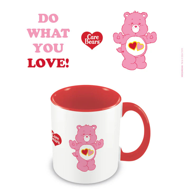 Care Bears Love A Lot Bear Colorful Inner Mug - Perfect for Kids' Tea Parties, Hot Chocolate Mornings & Collectors Display