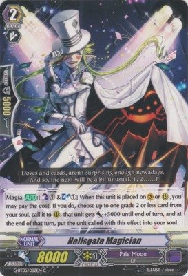 Hell's Gate Magician Card - Cardfight!! Vanguard TCG (G-BT05/082EN) | Moonlit Dragonfang Booster Set | Trading & Collectible Card Game for Tournament & Competitive Play | Perfect for Game Nights, Deck Building & Card Collectors | Anime TCG Battles & Gift for Gamers | Great for TCG Tournaments, Anime Fans & Strategy Game Enthusiasts | Ideal for Casual Play, Competitive Matches & Gift-Giving Occasions