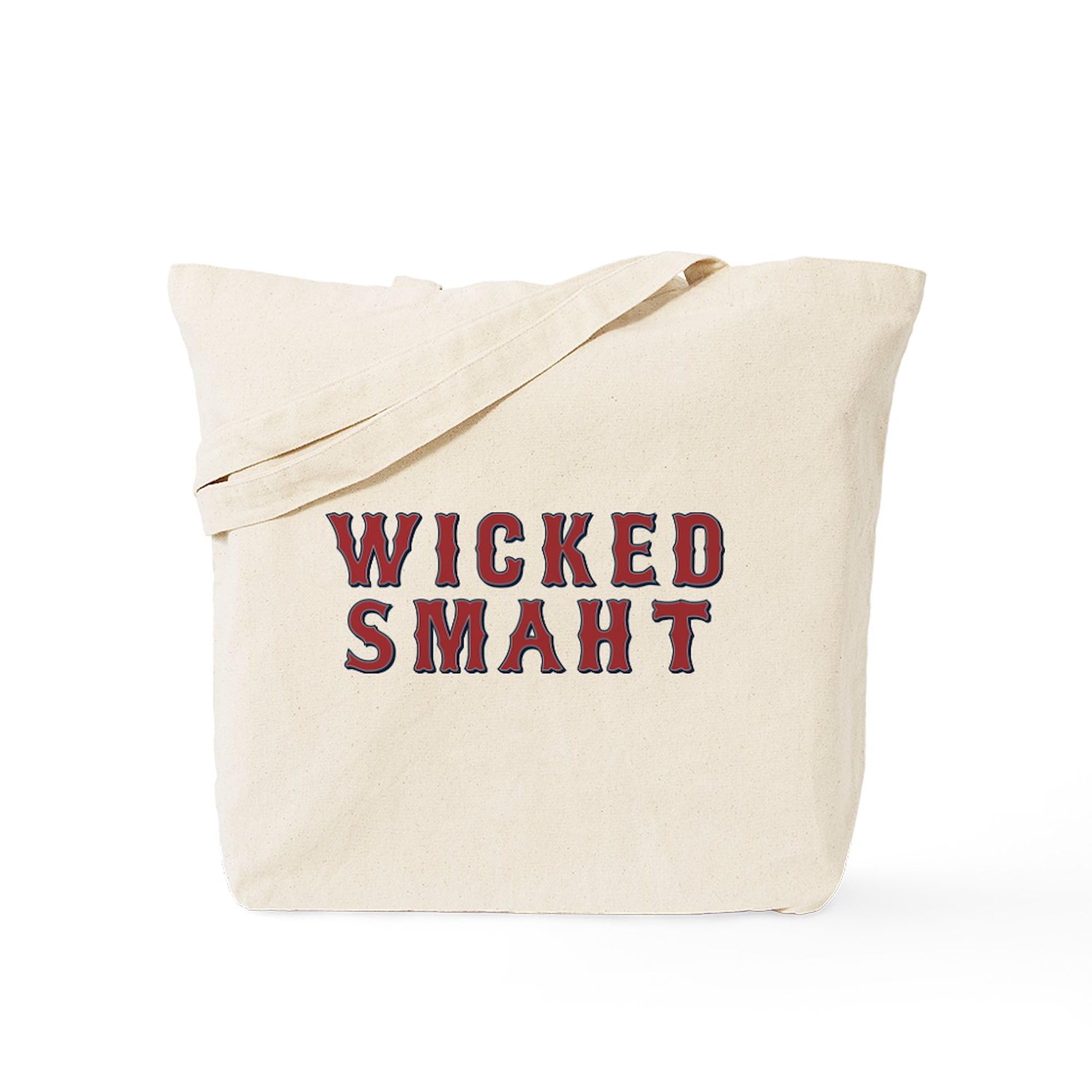 Wicked Smaht Natural Canvas Tote Bag - Reusable Shopping Bag for Groceries, Beach & Daily Use | Eco-Friendly Cotton Carryall by CafePress