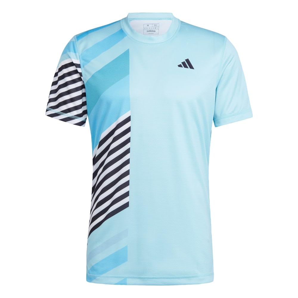 adidas Men's Tennis New York Heat.rdy Freelift Performance T-Shirt - Moisture Wicking Athletic Shirt for Tennis, Gym & Casual Wear