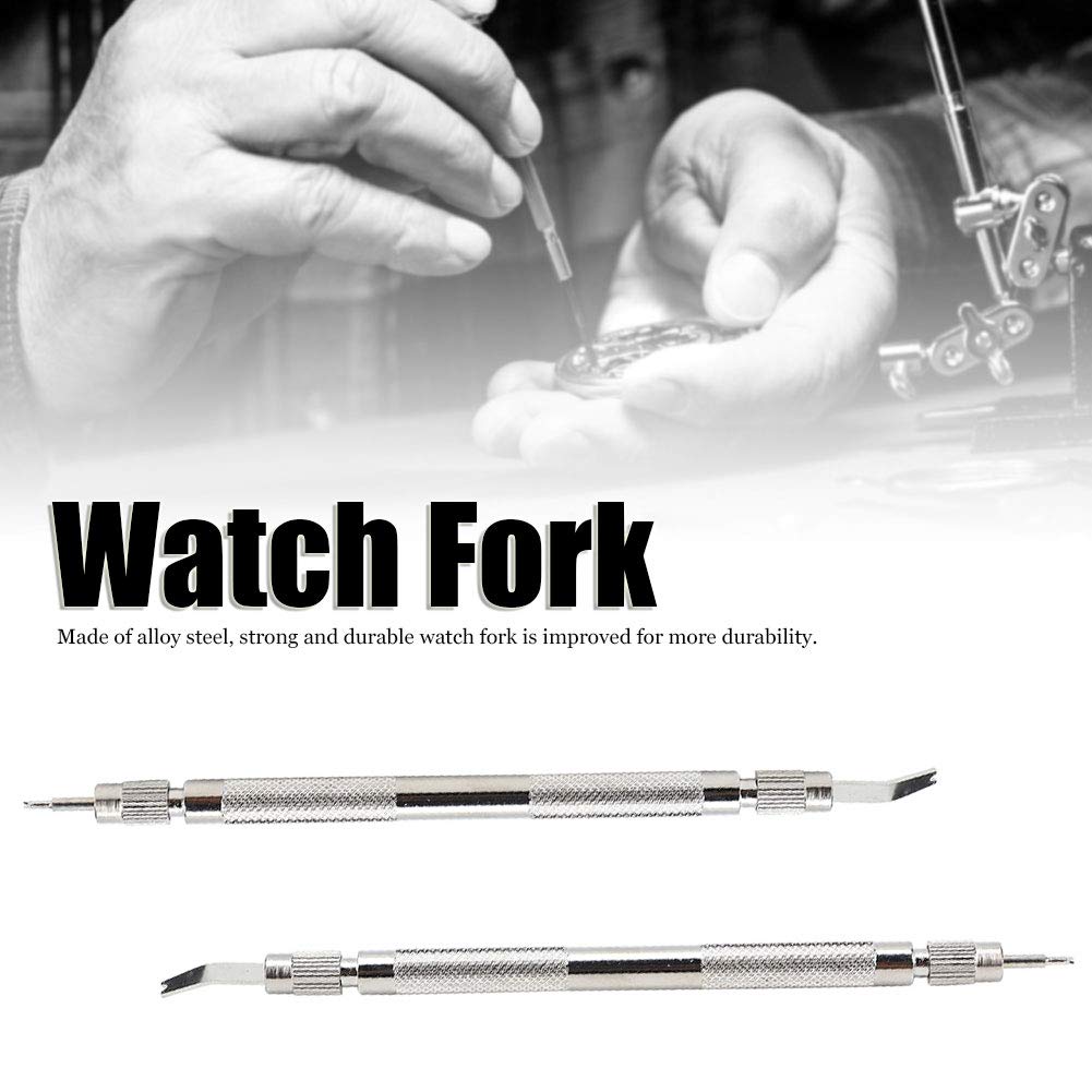 Fafeicy 2PCS Watch Band Repair Kit - Double Headed Spring Bar Tool for Changing Watch Straps | Alloy Steel Watch Repair Tools | Perfect for Watch Enthusiasts & Jewelers