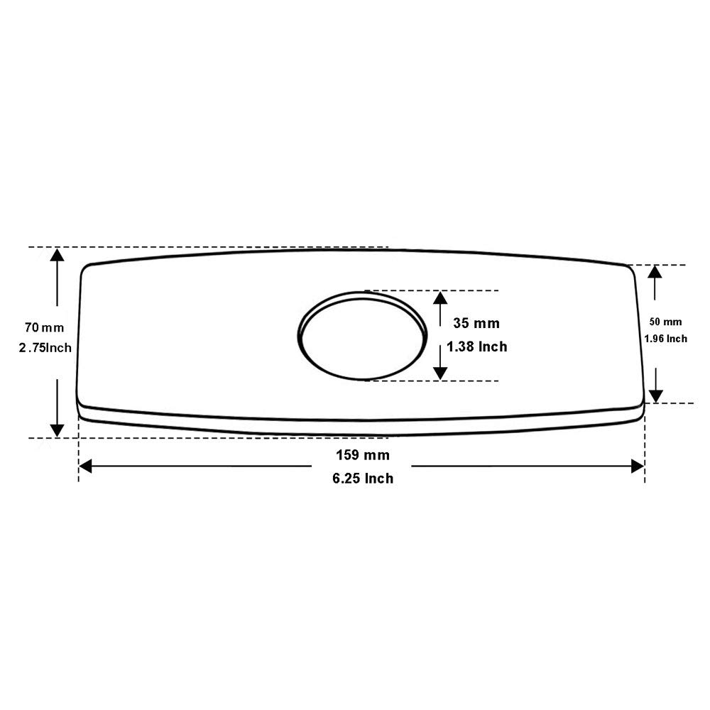 Brushed Gold Sink Cover, 6