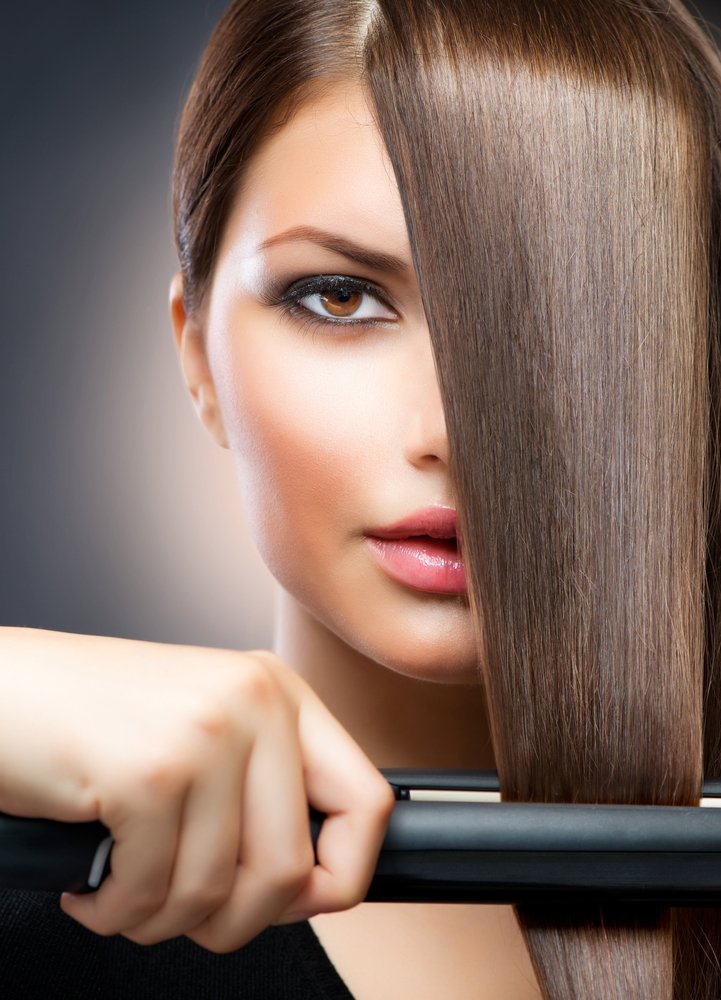 Gurin Ceramic Tourmaline Flat Iron Hair Straightener - 1.25 Inch Professional Styling Tool with Travel Case | Perfect for Home Use, Salon Styling & On-the-Go Hair Care