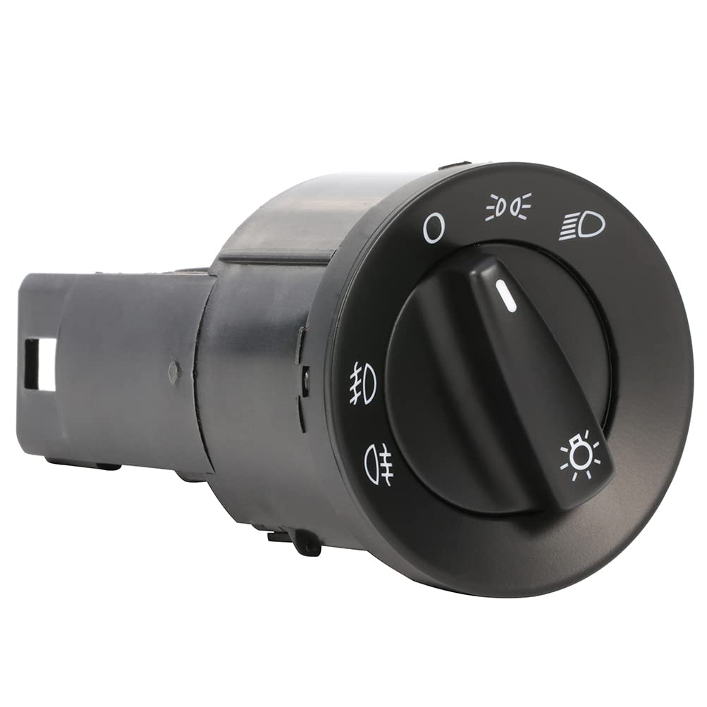 VW Beetle Headlight Switch with Fog Lights - Compatible with 1998-2010 Models | Front & Rear Fog Light Control | OE 1C0941531A20H, 1C0941531A Replacement | Perfect for Night Driving and City Commuting
