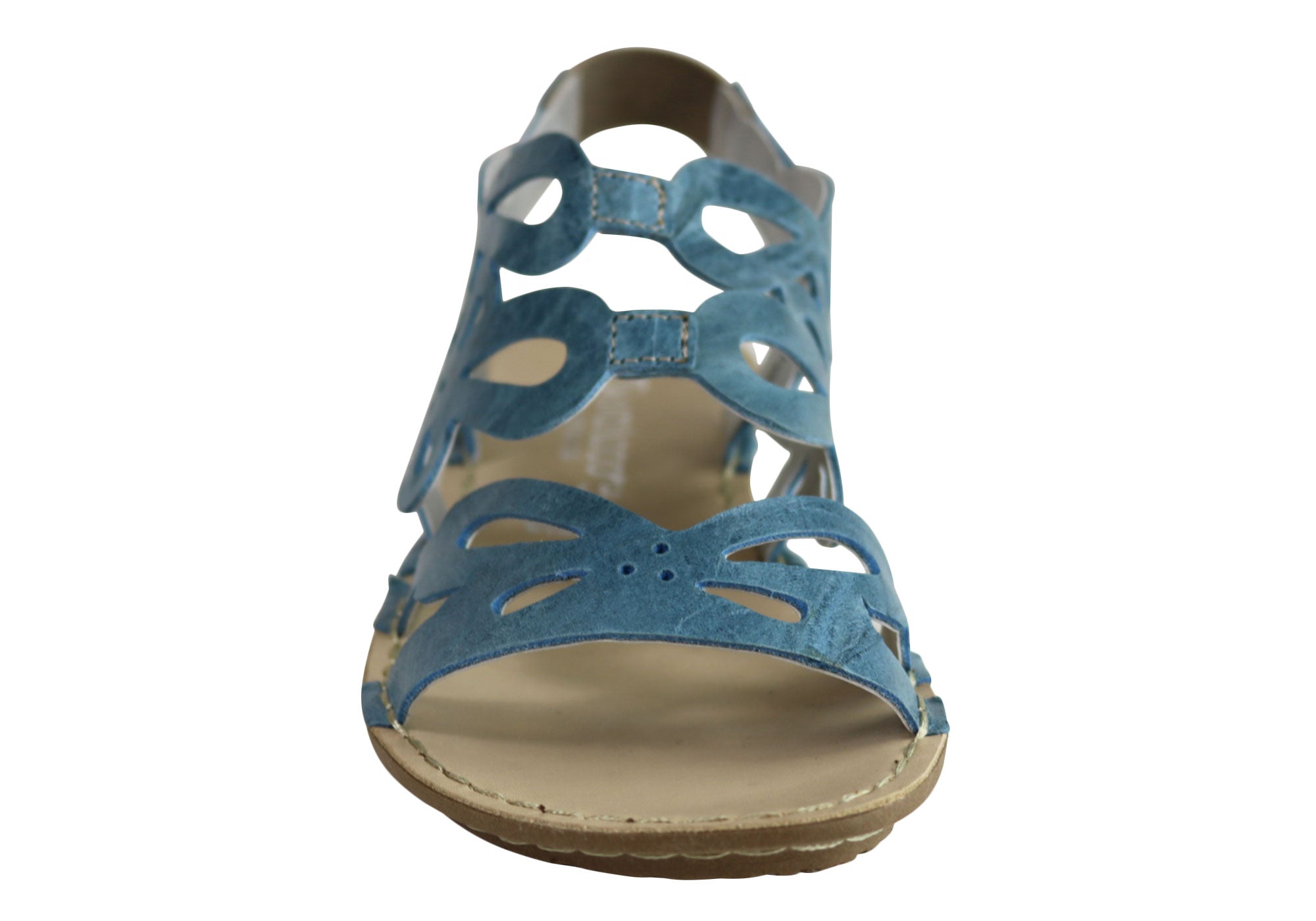 Andacco Desiree Women's Comfortable Flat Leather Sandals - Handmade in Brazil - Perfect for Beach, Vacation & Summer Outfits