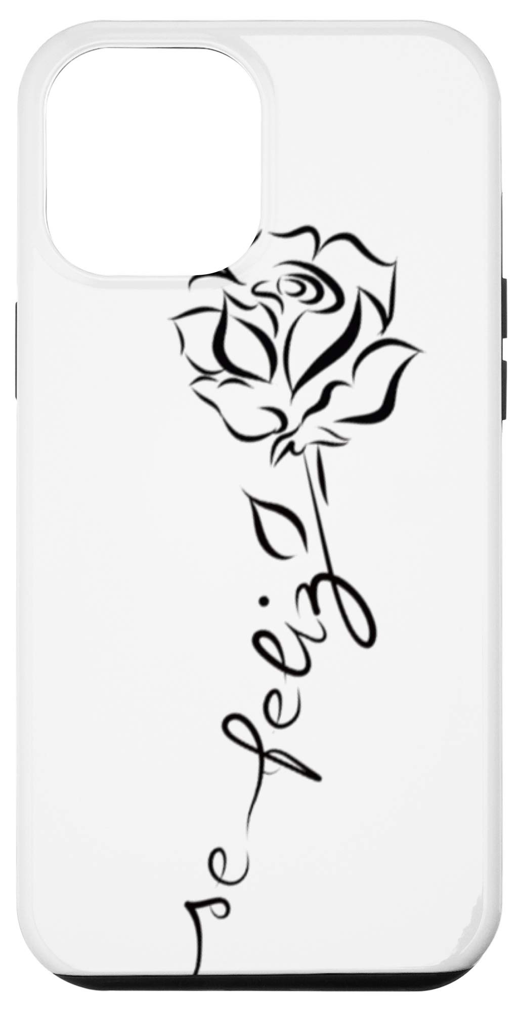Premium iPhone 12 Pro Max Case - Elegant Rose Gold Art Design | Slim Protective Cover with Shock Absorption | Perfect for Daily Use, Travel & Gift Giving