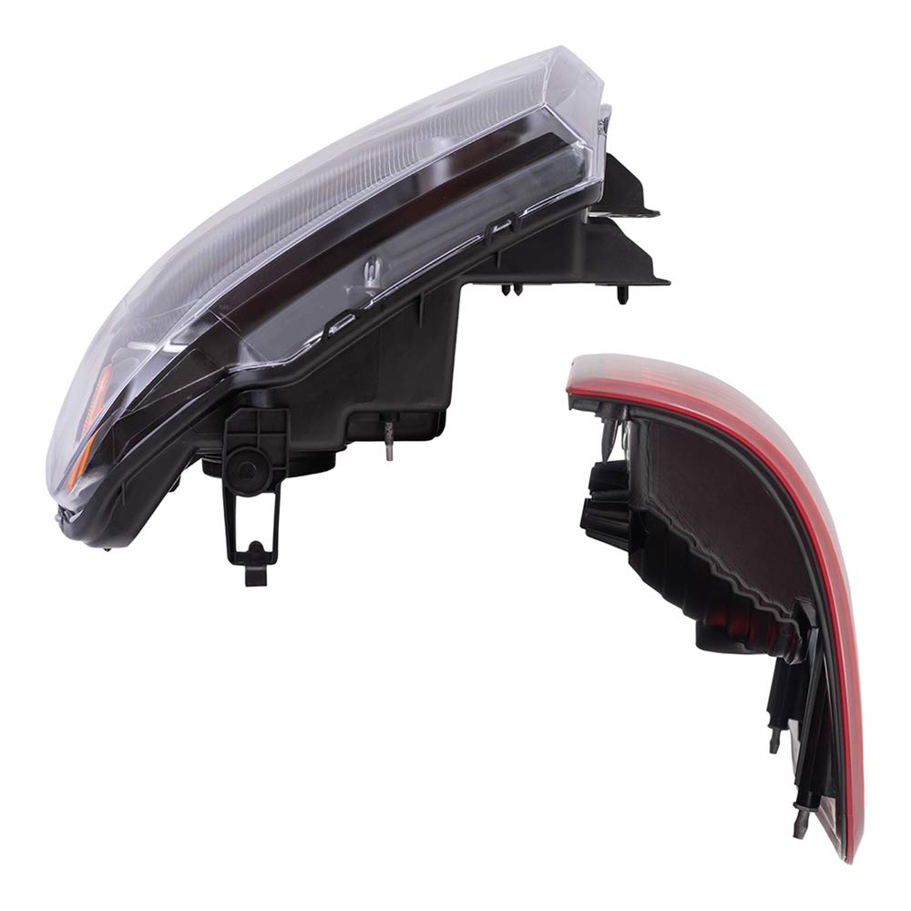 **Brock Replacement Halogen Headlight & Tail Light Kit for 2004-2008 Ford F-150 – Left/Right Driver & Passenger Side – 4-Piece Set – Durable Aftermarket Upgrade for Improved Night Driving & Style**    *(Perfect for Off-Roading, Daily Commuting, and Enhancing Truck Appearance)*