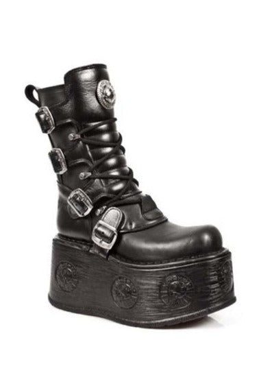 New Rock Boot M 1473 S3 - Metallic Collection Gothic Punk Boots for Men & Women | Perfect for Concerts, Cosplay & Alternative Fashion