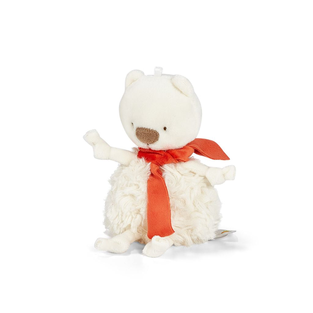 Bo the Polar Bear Roly Poly Toy - Cute Tumbling Polar Bear Figurine for Kids & Collectors - Perfect for Playtime, Nursery Decor, and Gift Giving