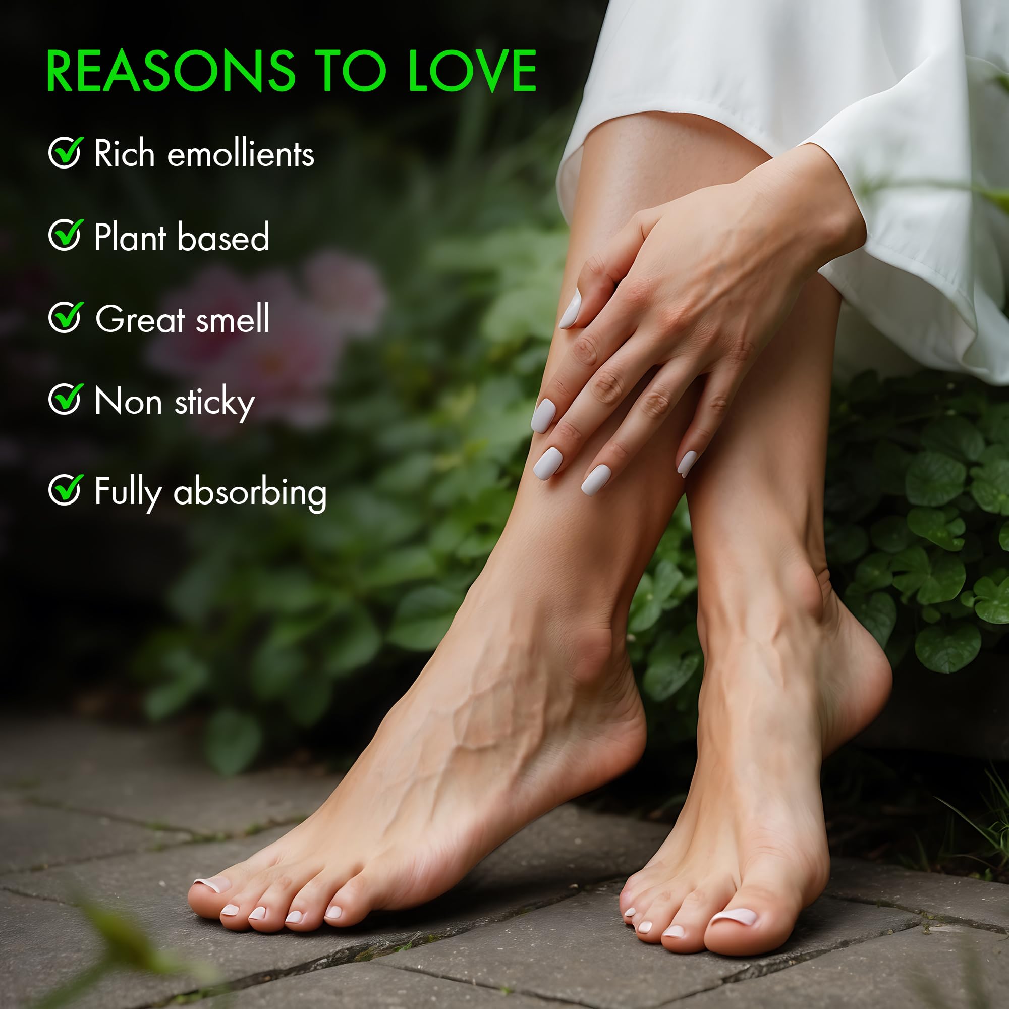 Majestic Pure Tea Tree Oil Foot Cream - Moisturizing & Warming Cream for Calluses, Dry Cracked Feet, Hands, Heels, Elbows, Nails & Knees - Softens & Hydrates Skin - 8 oz - Perfect for Daily Foot Care & Relaxation