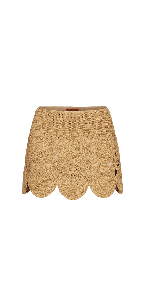 Beep Beep Mini Skirt - Natural Cotton High Waist Short Skirt for Women | Casual Summer Outfit, Beach Wear, Party Dress