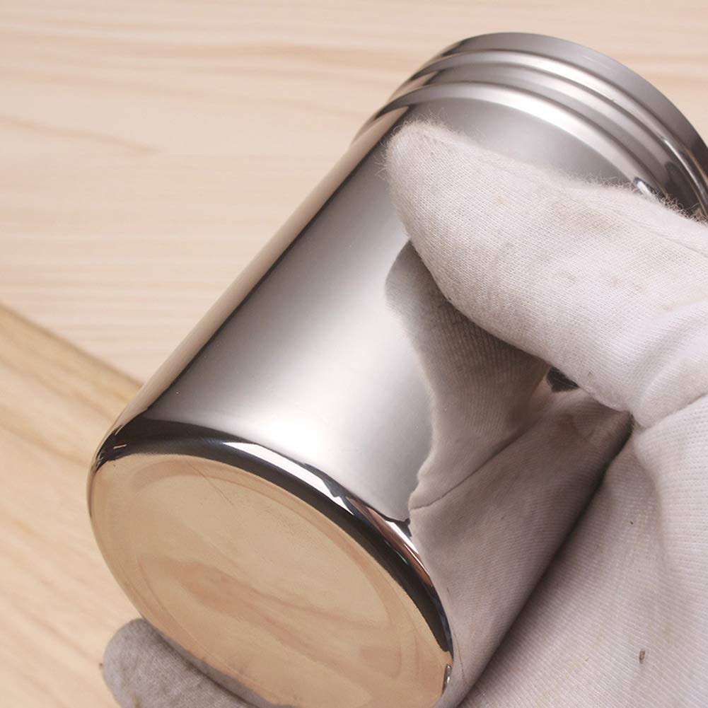 Premium Stainless Steel Salt and Pepper Shaker Set - 2 Pack Reusable Spice Dispenser Bottles with Adjustable Holes for Kitchen, Camping, Picnic & Travel - Durable Condiment Containers for Home & Outdoor Use