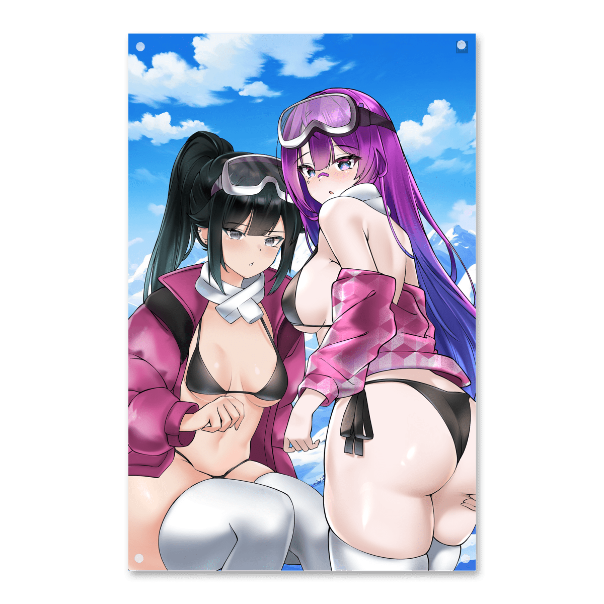 SNOW BUNNY FLOR x YURI Print Banner - Premium Customizable Party Decor for Birthdays, Weddings & Events