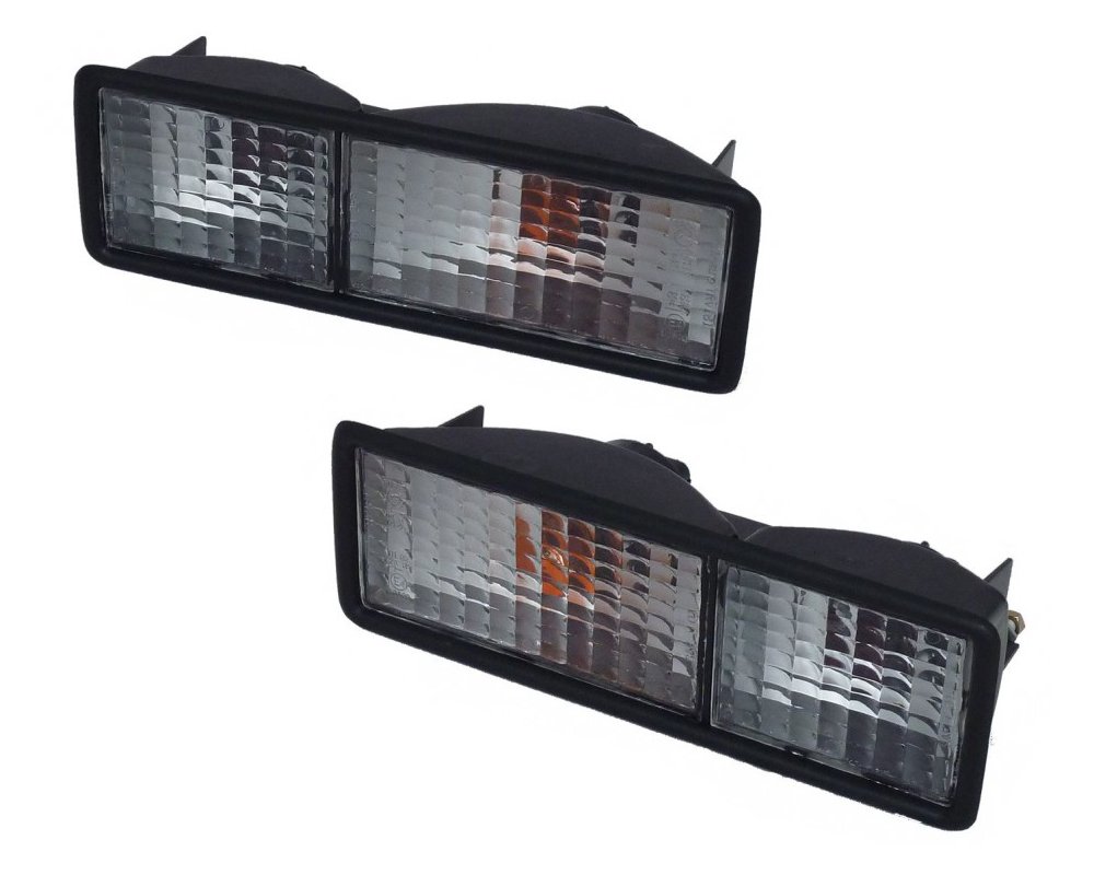 BRITPAR Rear Bumper Clear Light Set Compatible with Land Rover Discovery 1 (1989-1999) - AMR6509W & AMR6510W - Perfect for Off-Roading & Vehicle Restoration Projects