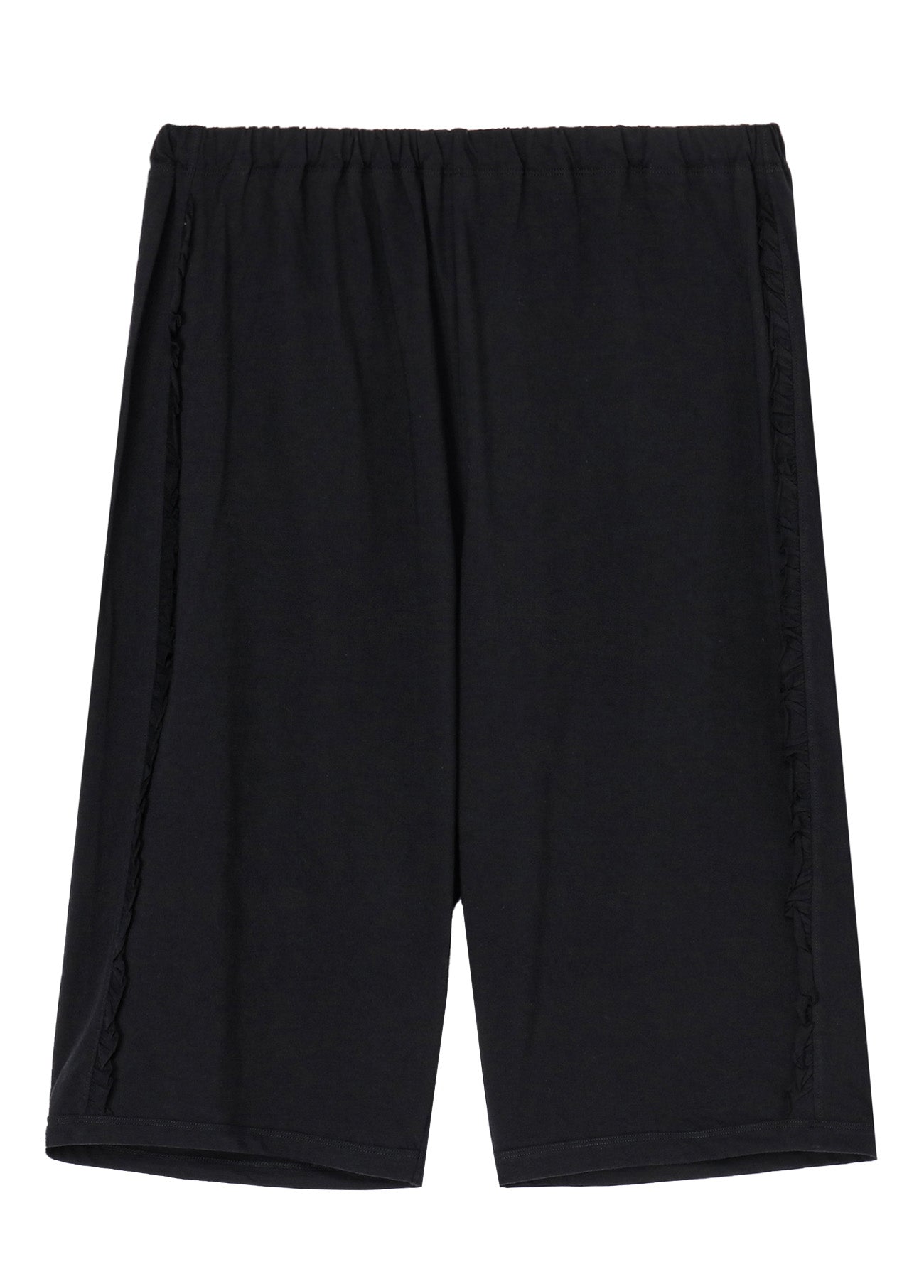 Soft Cotton Jersey Knee-Length Pants with Frill Detail - Comfortable & Stylish for Casual Wear, Travel, and Lounge