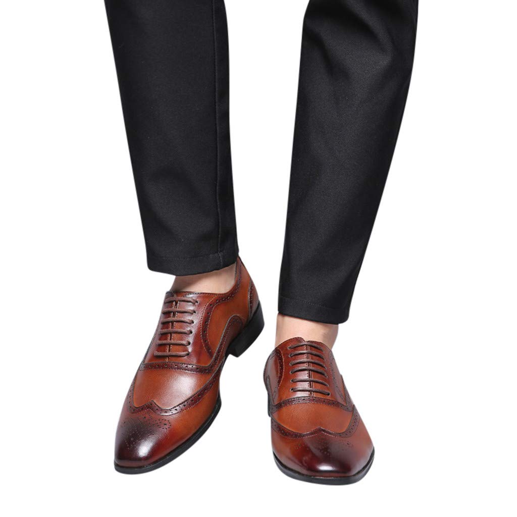 Men's Classic Business Suit Shoes - Formal Wedding & Work Shoes for Men | Slip On Dress Shoes for Office, Outdoor Sports & Beach Activities | Comfortable & Stylish Men's Trainers