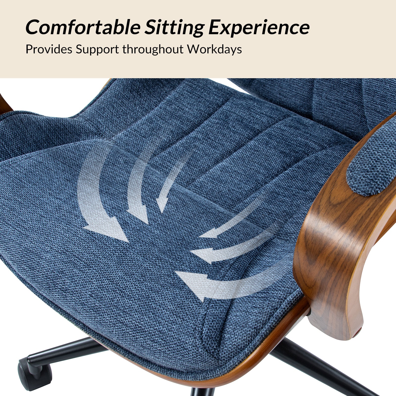 Amparo Executive Ergonomic Office Chair - High Back Mesh Computer Chair with Lumbar Support - Adjustable Swivel Task Chair for Home & Office Workspace - Perfect for Long Hours Sitting & Back Pain Relief