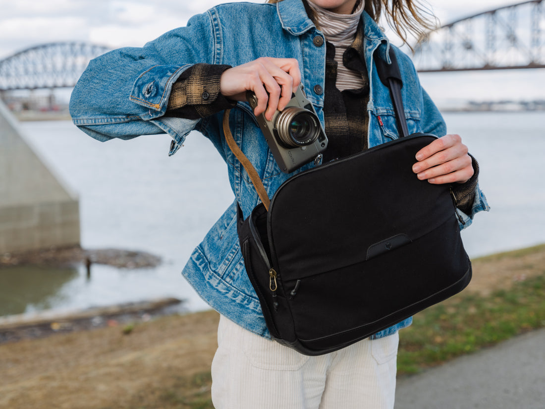 Clever Supply Co. 6L Camera Sling Bag for DSLR & Mirrorless - Waterproof & Anti-Theft Photography Backpack (Black) - Perfect for Travel, Hiking & Street Photography