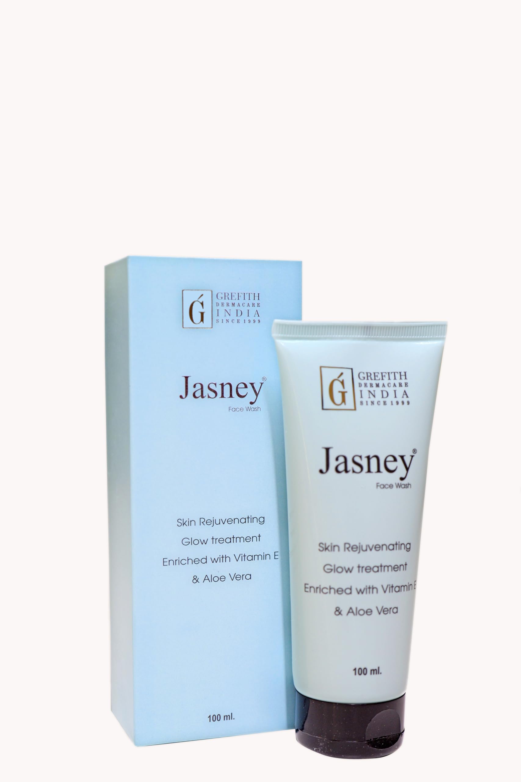 Jasney Unisex Deep Cleansing Face Wash for Dry Skin - 100ml | Gentle Daily Cleanser for Men & Women | Perfect for Morning & Night Skincare Routine