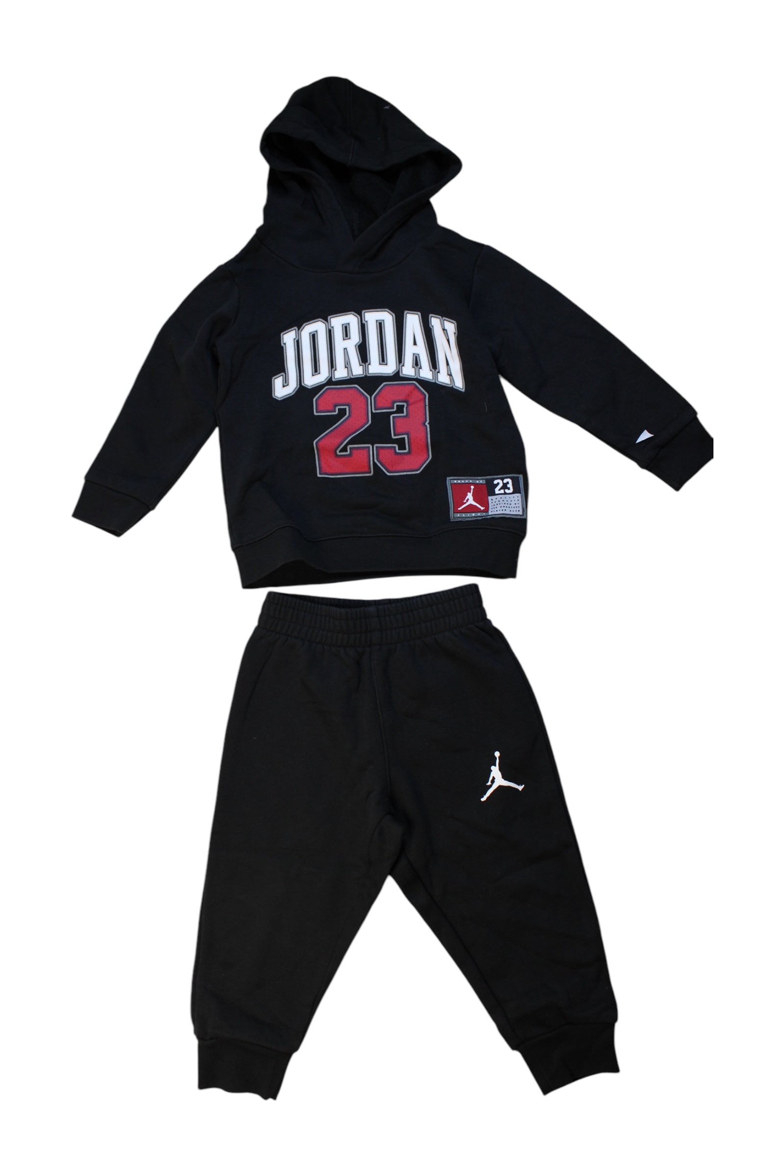 Air Jordan Hooded Sweatshirt and Pants Set for Toddlers - Size 2T - Comfortable Cotton Jogger Outfit for Boys & Girls - Perfect for Playtime, Sports and Casual Wear