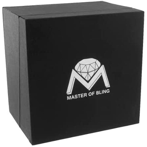 Custom Moissanite Skeleton Dial Gold Stainless Steel Watch for Men & Women - Luxury Dress Watch for Weddings, Parties & Formal Events