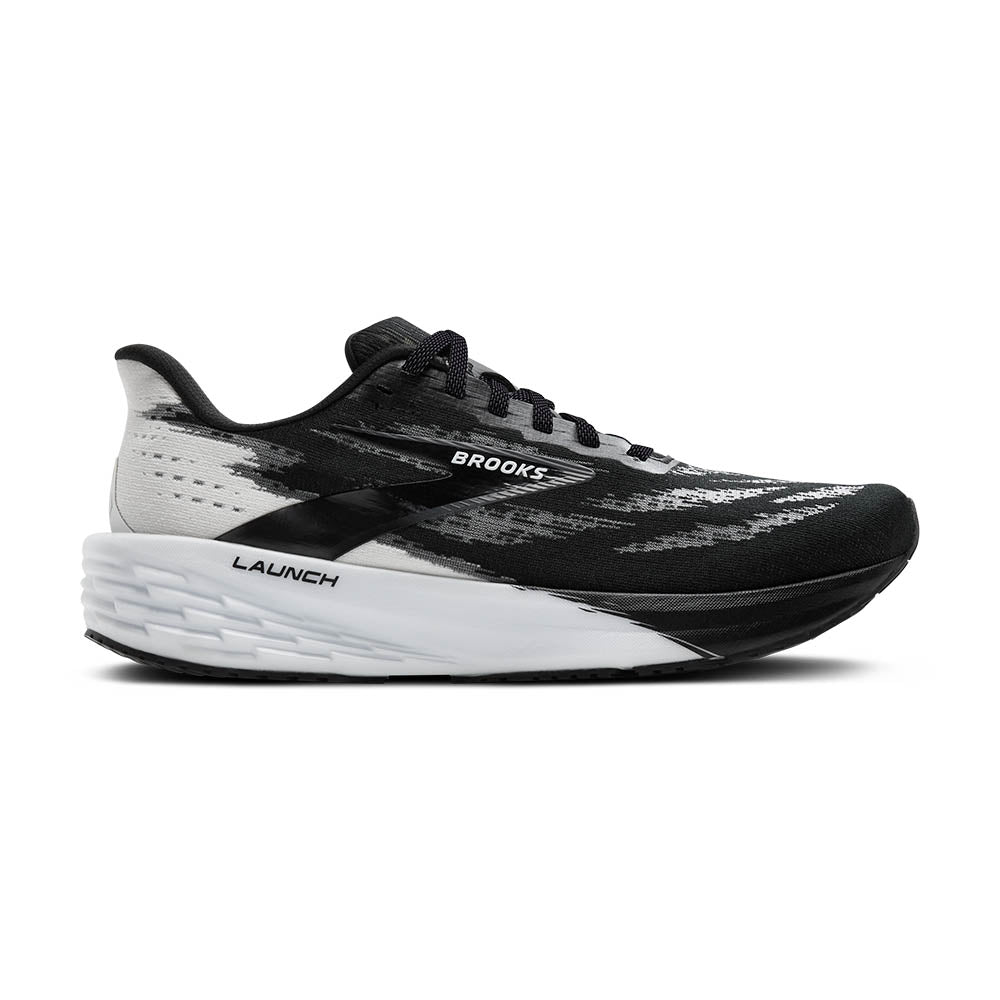 M Launch 11 Running Shoes - Black & White | Lightweight Athletic Sneakers for Men & Women | Perfect for Jogging, Gym Workouts & Casual Wear