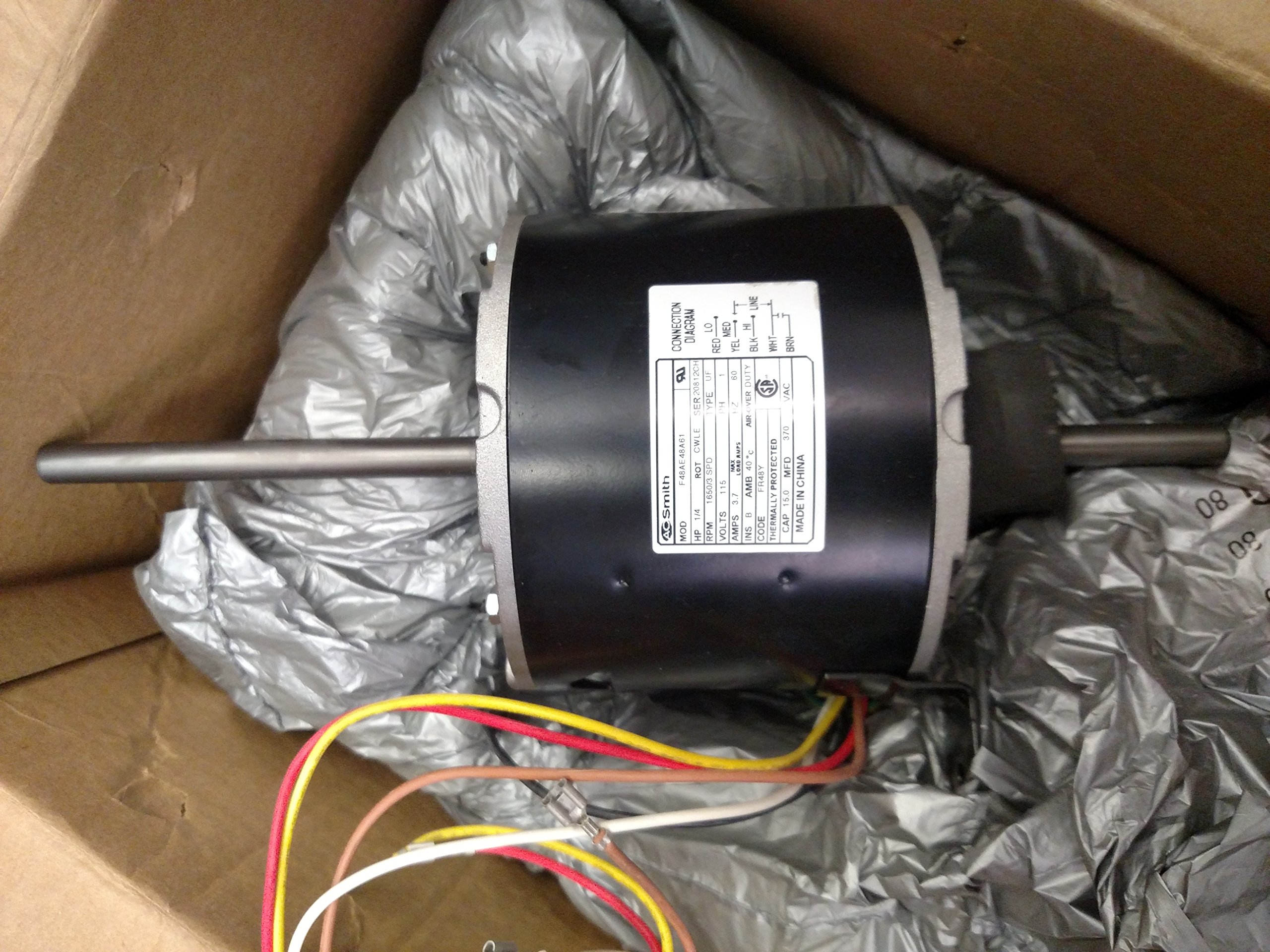 Dometic 3314471.011 Replacement Fan Motor Service Kit - Compatible with RV Refrigerators & Camping Coolers - Perfect for DIY Repairs & Maintenance