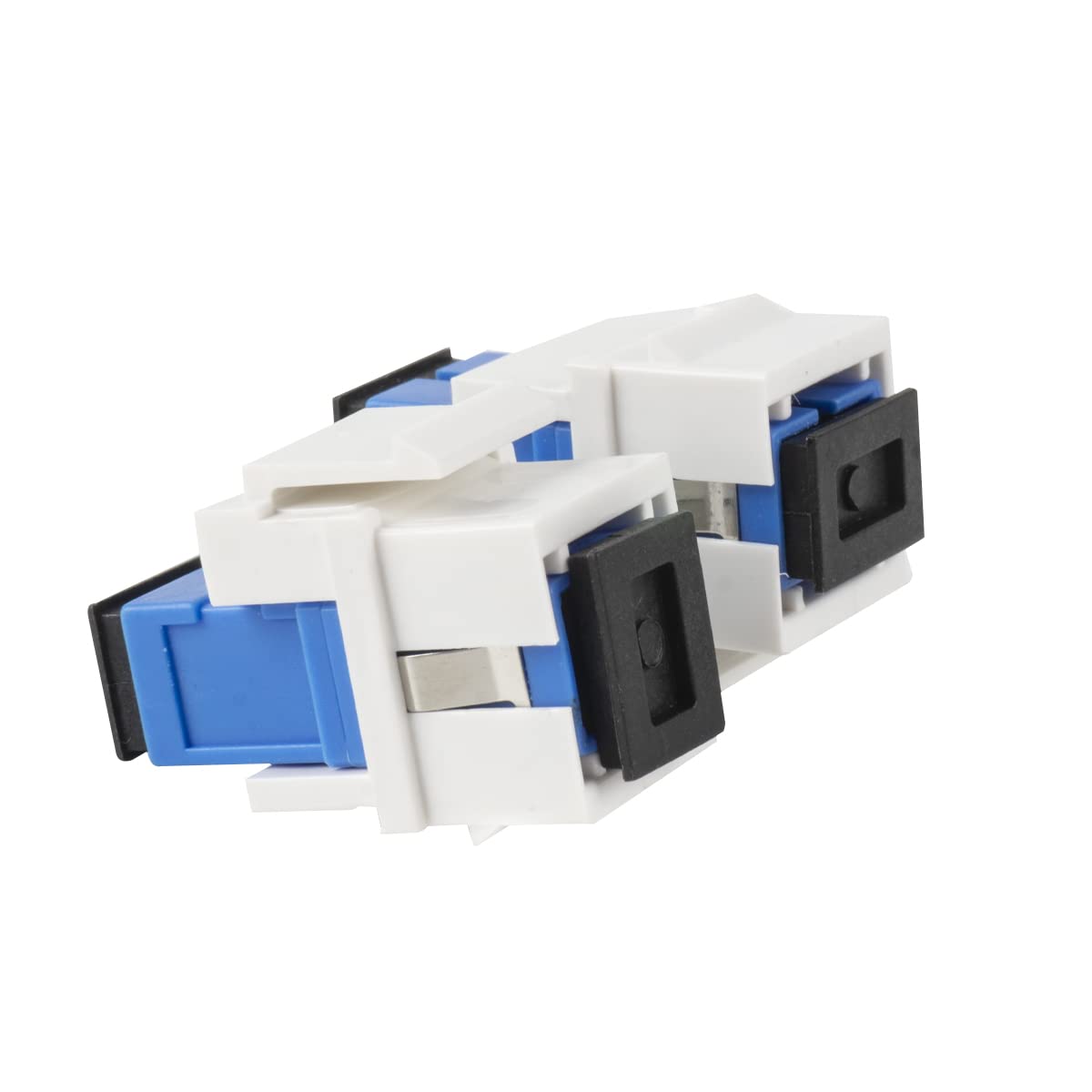 Exiron SC Fiber Optic Adapter SC to SC Duplex Multimode 10GB F/F Coupler - 6 Pack for Wall Plates, Patch Panels & Network Installations | High-Speed Data Transfer for Office & Data Center Use