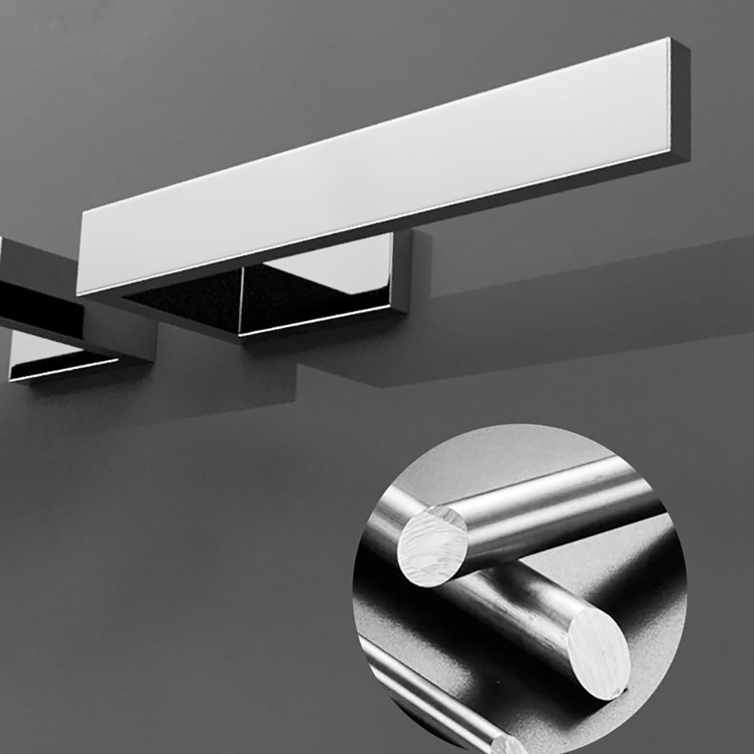 Stainless Steel Chrome Towel Ring Holder - Modern Square Bathroom Towel Bar, Wall Mounted Polished Chrome for Hand & Kitchen Towels | Durable SUS 304 for Bathroom, Kitchen & Laundry Room Organization