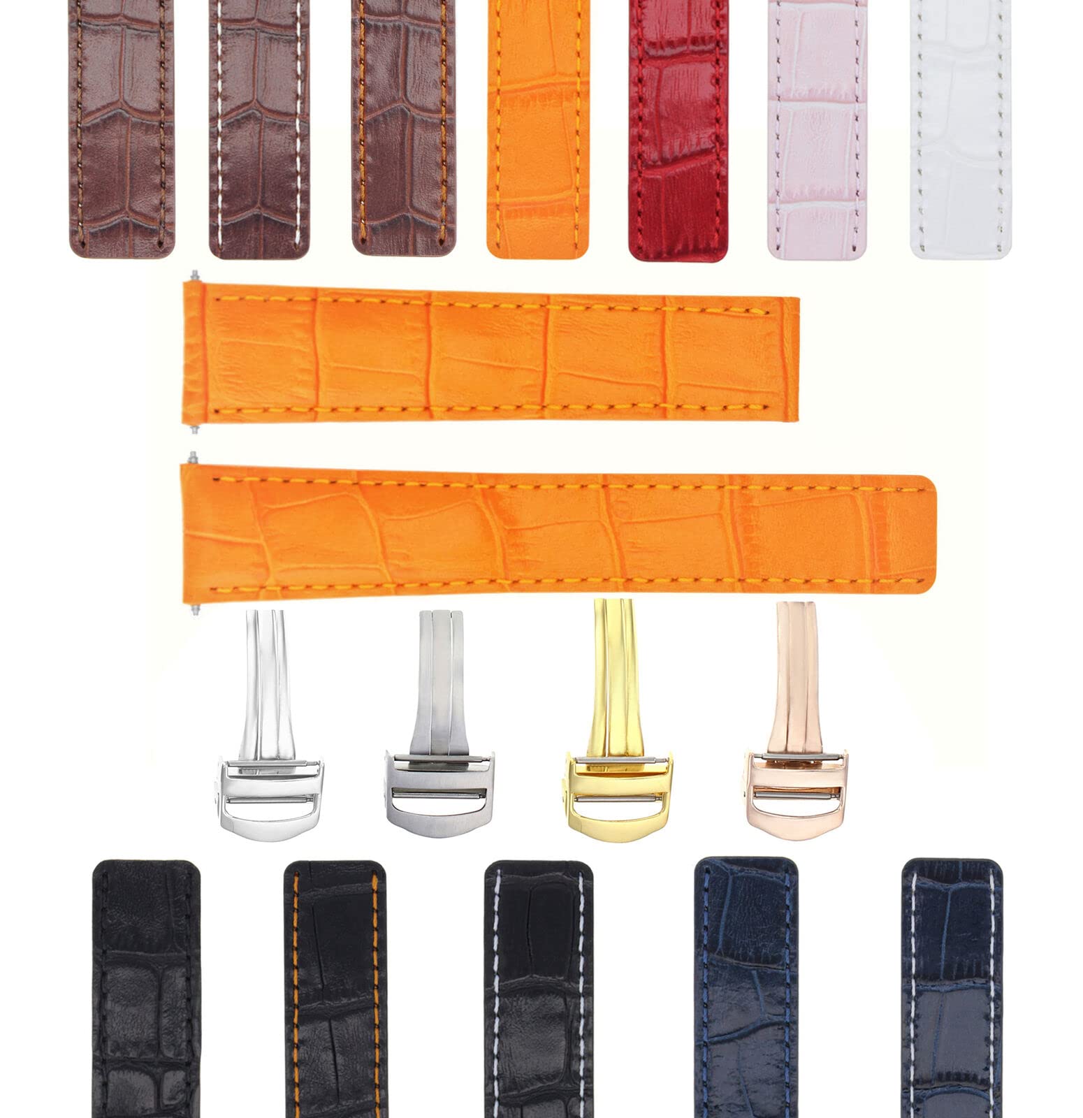 18-20mm Genuine Leather Watch Band Strap Replacement for Baume & Mercier Capeland Clifton Classima - Premium Accessory for Business, Casual & Formal Occasions