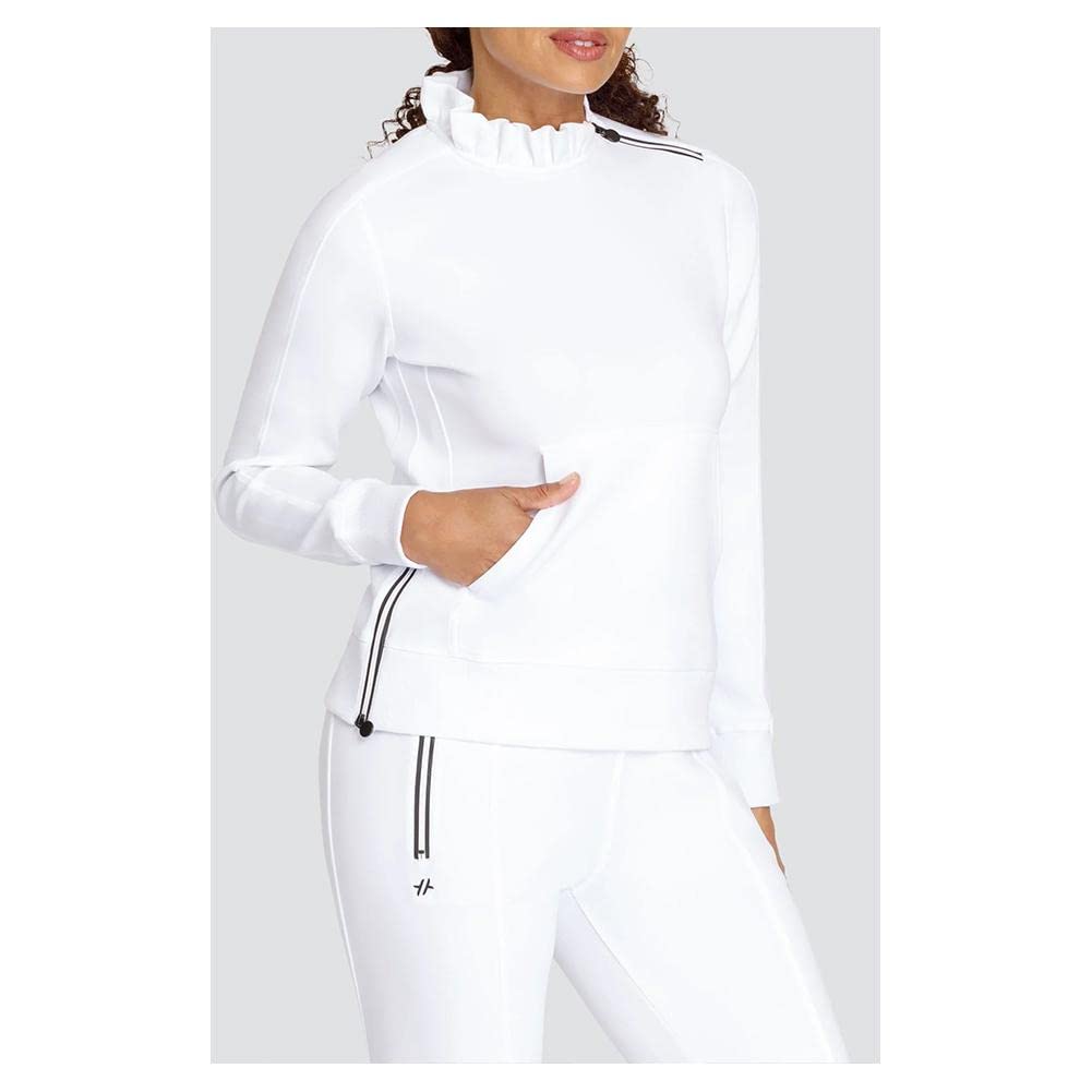 Tail Women's Condoleezza Chalk White Pullover M - Stylish Casual Sweater for Work, Dates & Everyday Wear