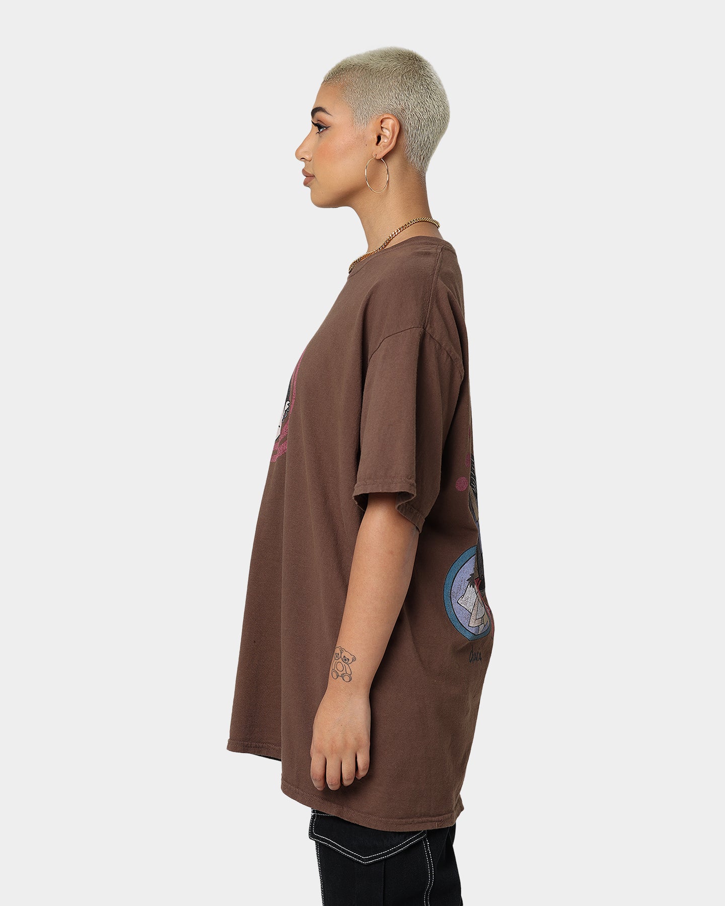 Vintage Brown T-Shirt by American Thrift X Daria Trent Lane - Retro Style Cotton Tee for Men & Women | Perfect for Casual Wear, Street Fashion, and Vintage Outfits